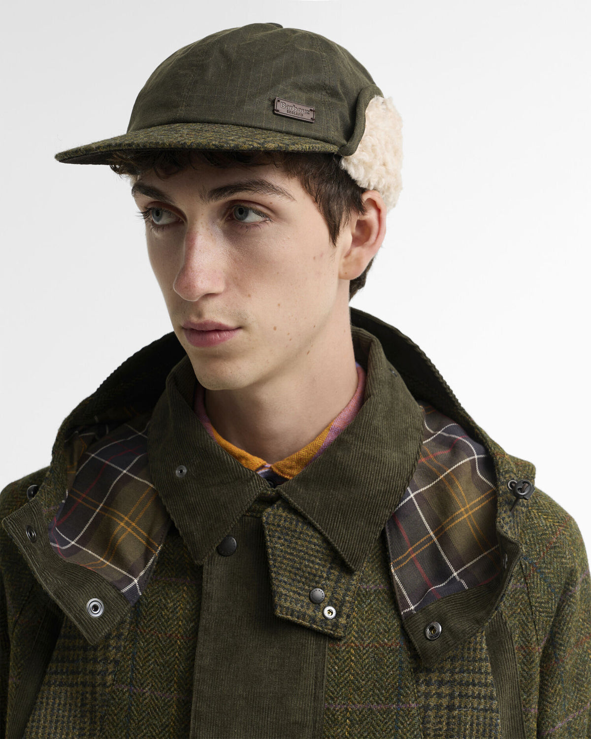 Caps Barbour x Norbit Waxed Carpenter Unisex Cap - MHA0967OL51
