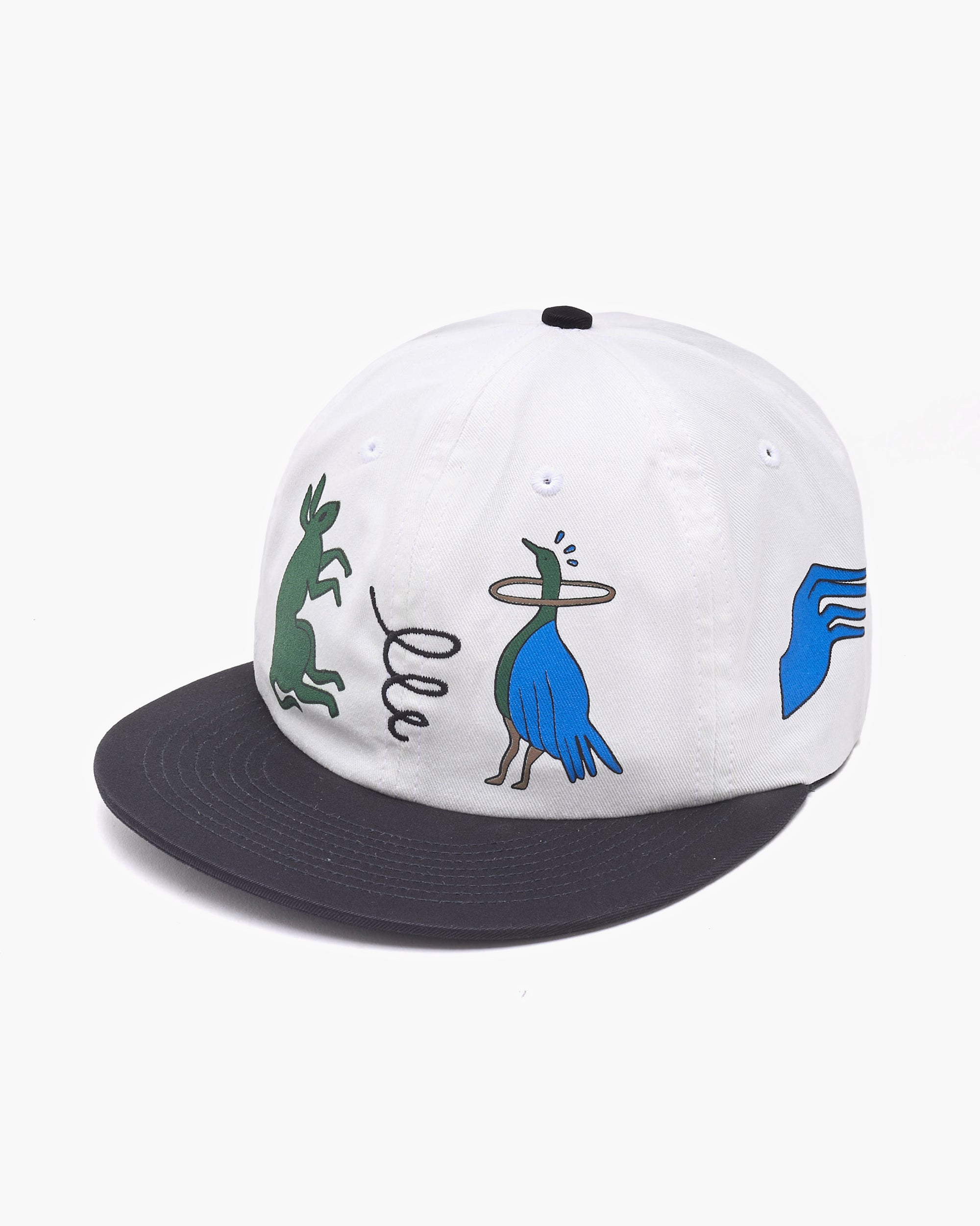 Caps by Parra Animal Style Unisex Cap - 55485-WHITE