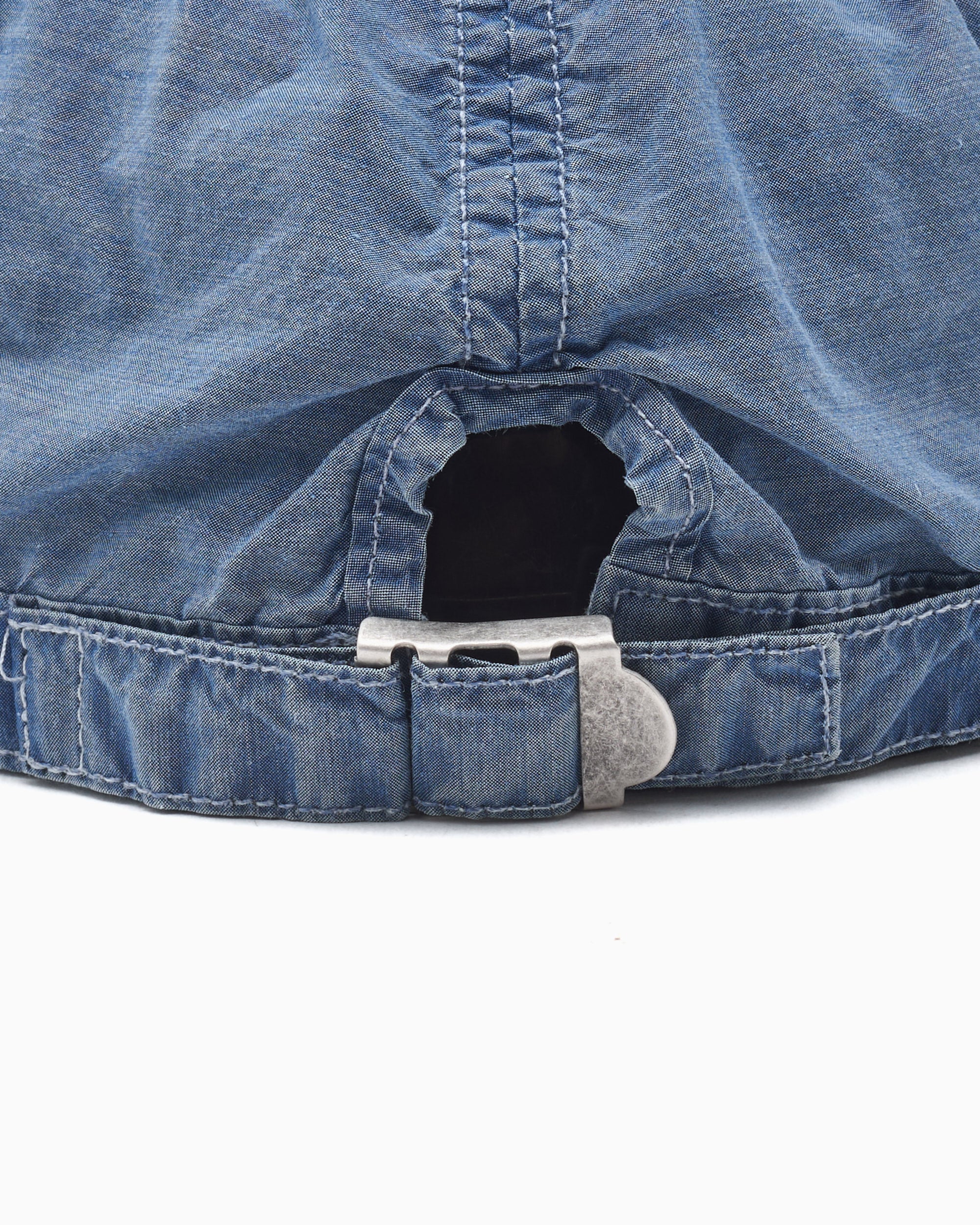 Caps CP Company 50 Fili Indigo Bleached Unisex Cap - 20CMAC285A110288B-D11