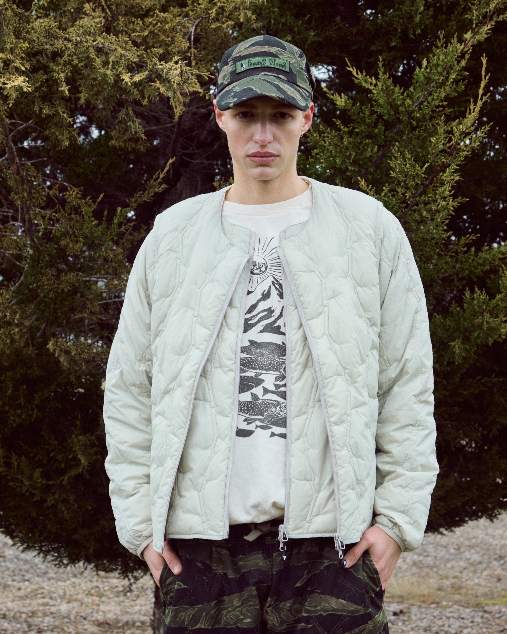 Caps South2 West8 5 Panel Camo Unisex Cap - RW516-Camo