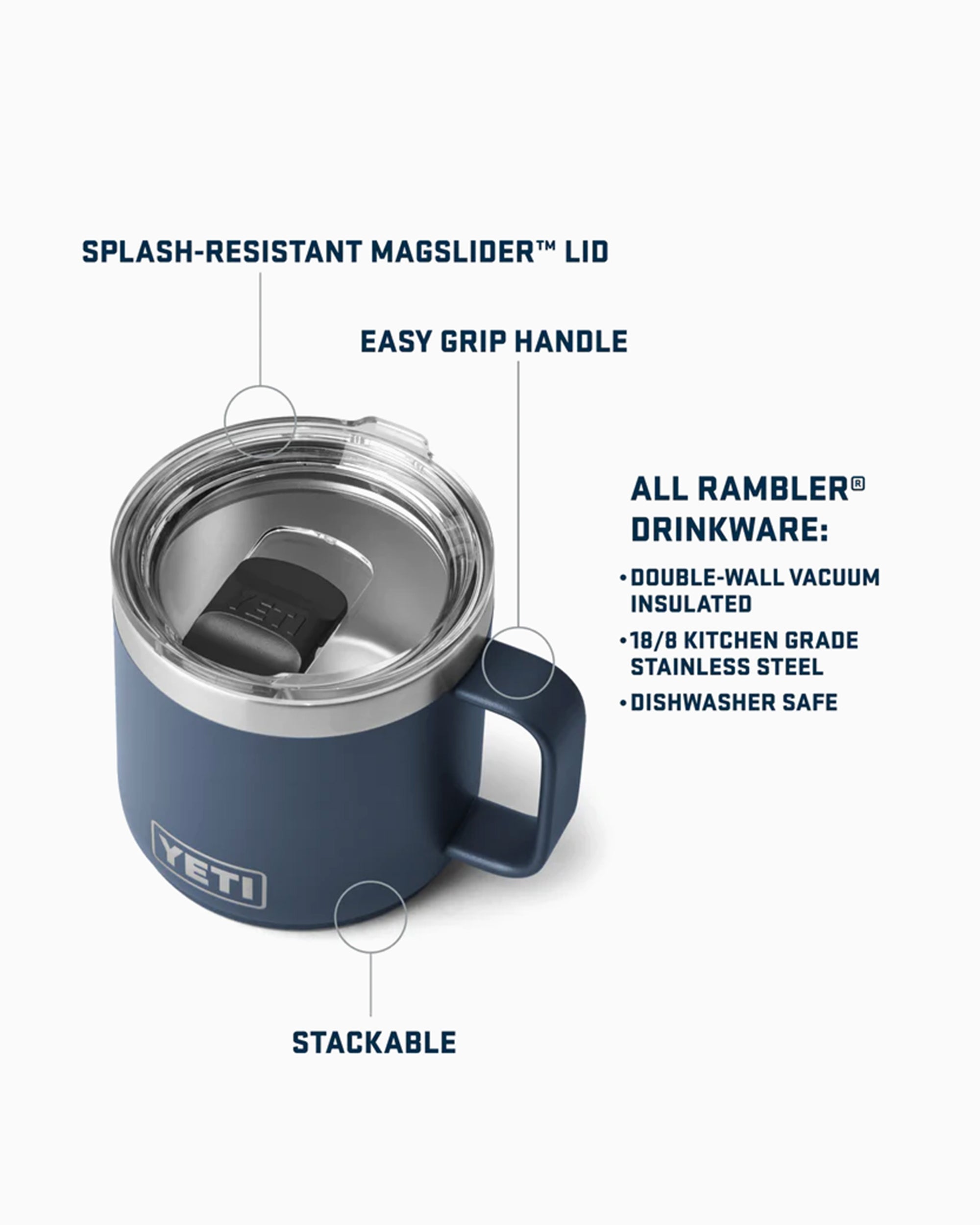 Drinkware YETI Rambler 414 ML Mug 2.0 - SKU-3042-CHA