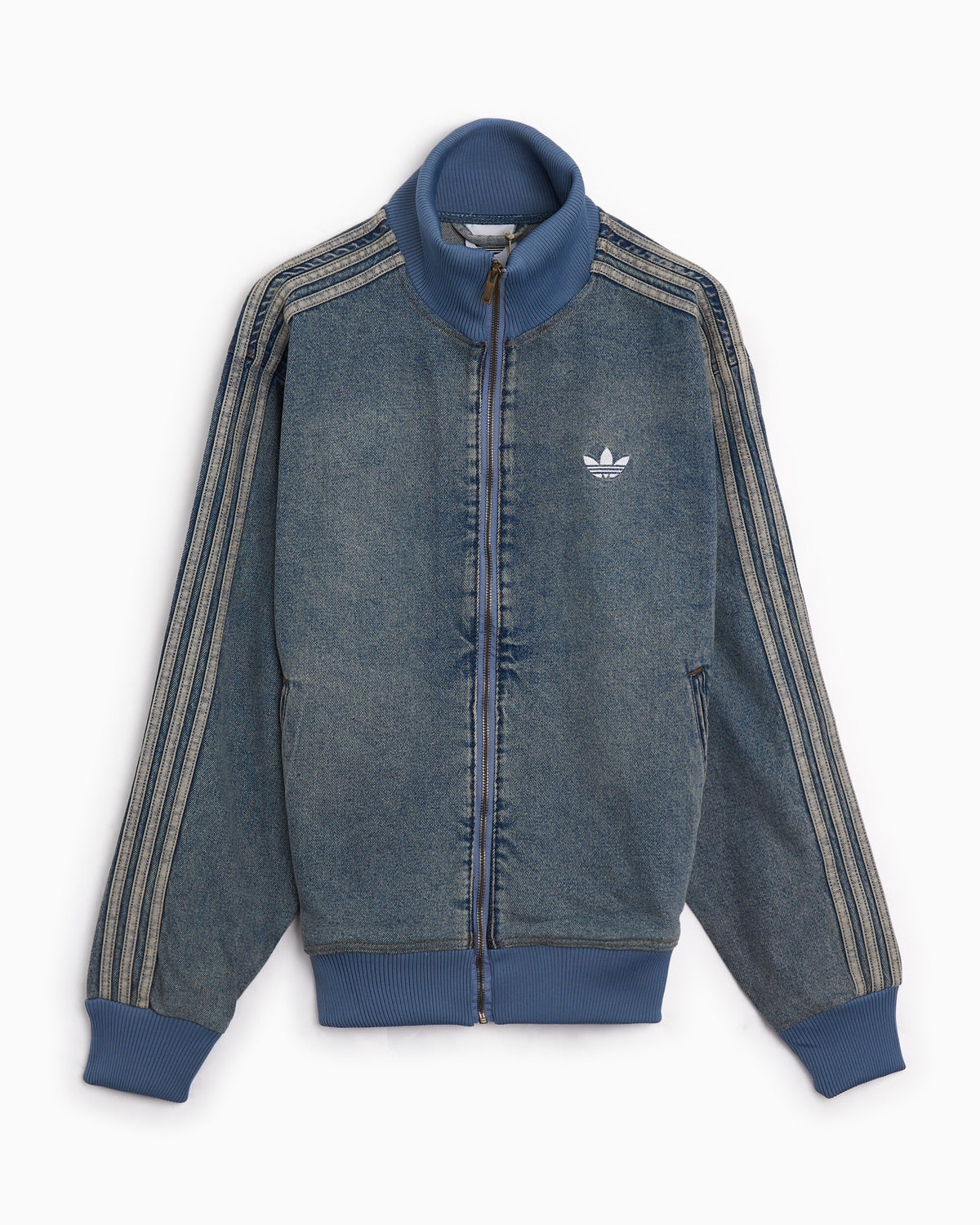 Jackets Coats adidas Originals Firebird Adicolor Denim Logo Relaxed Men's Track Jacket - KS4970