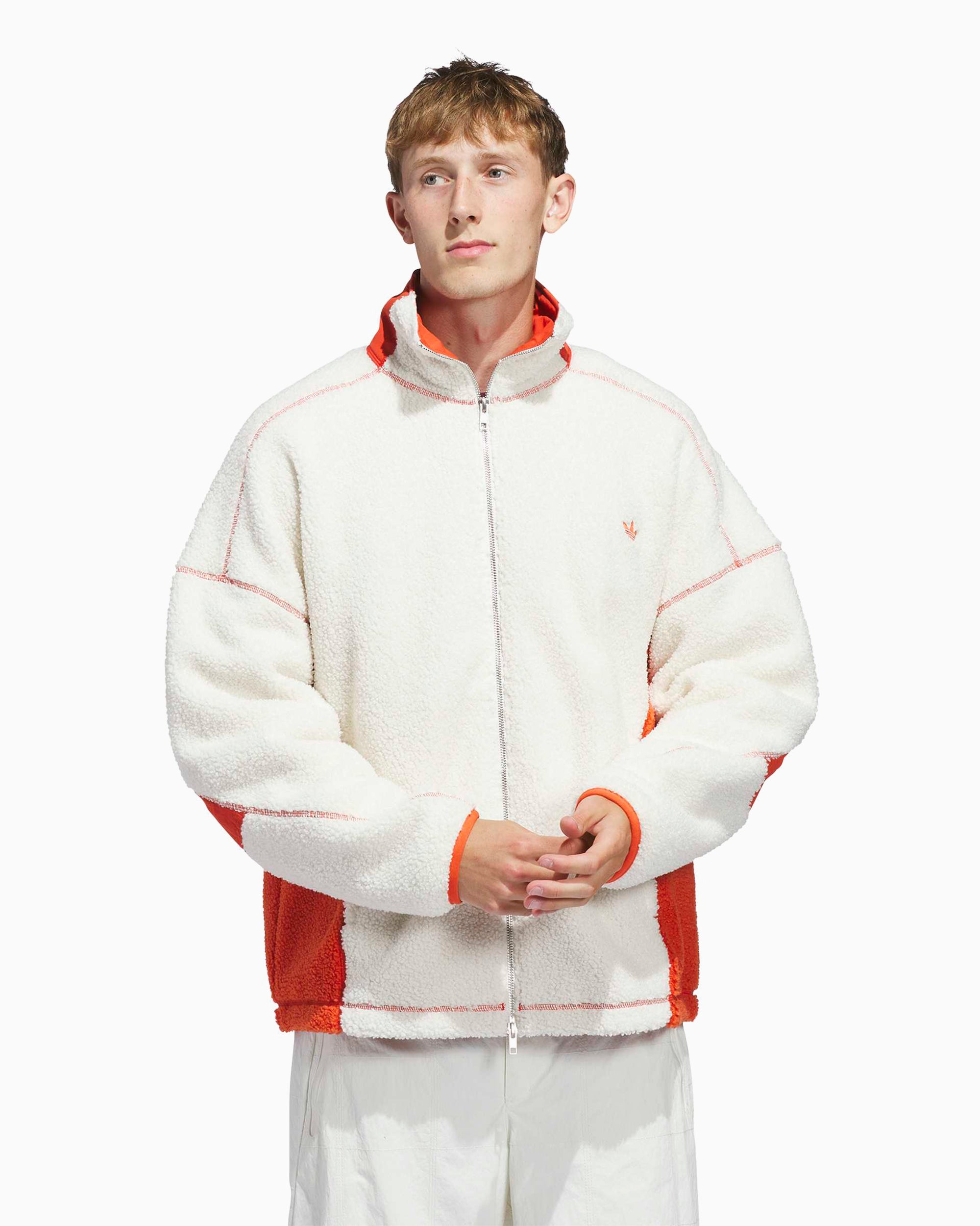 Jackets Coats adidas Originals Los Angeles Adams Blvd Oversize Unisex Fleece Jacket - JX6150
