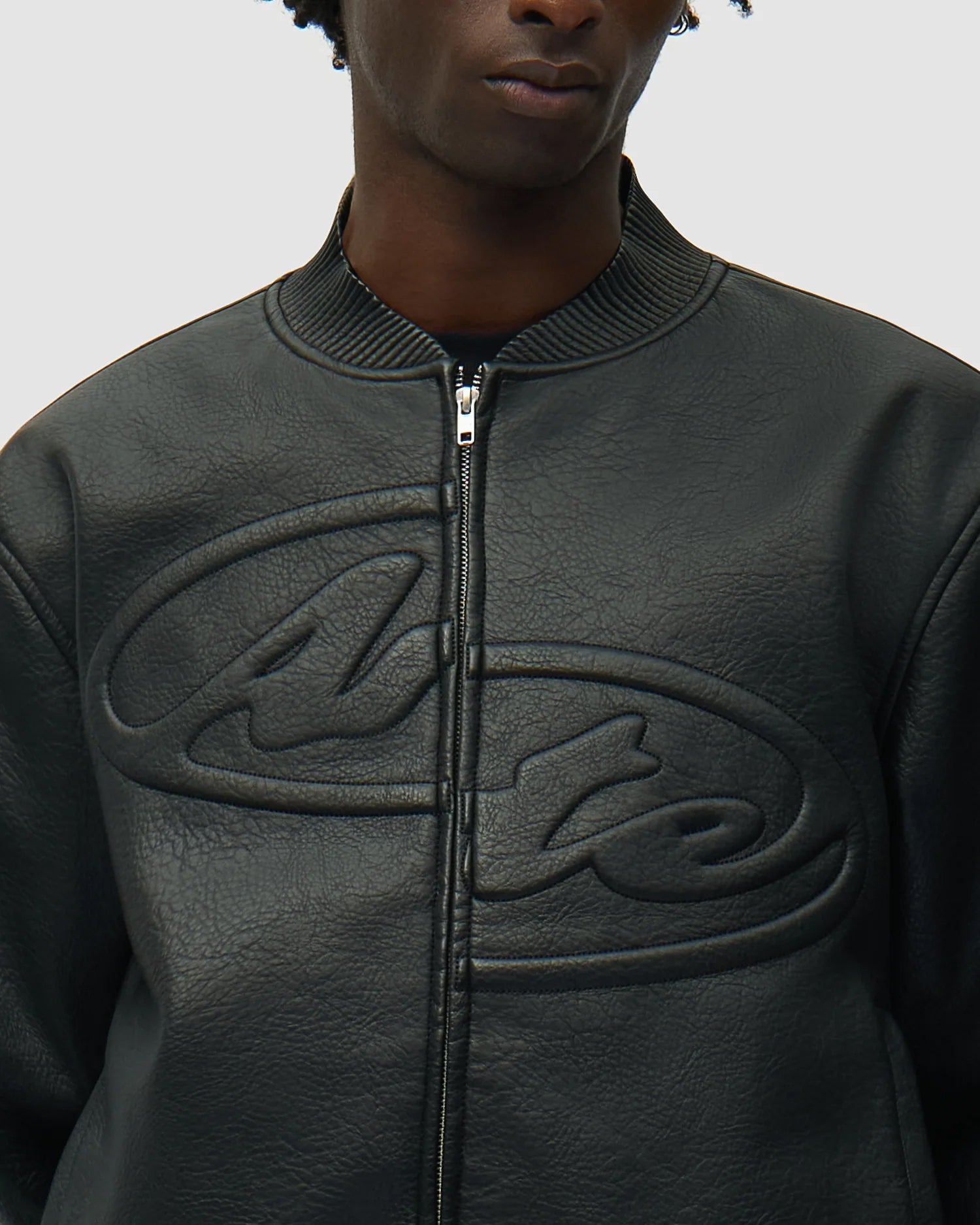 Jackets Coats Arte Antwerp Half Logo Men's Leather Jacket - SS26-200J-Black