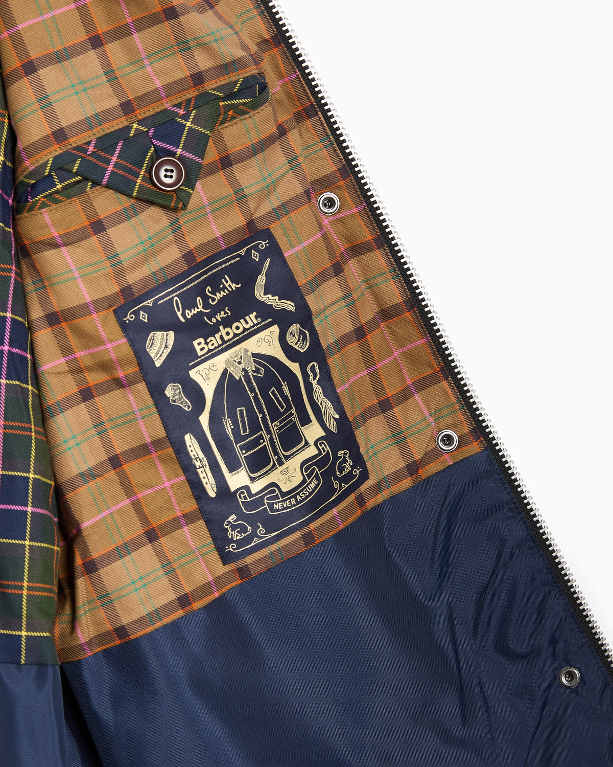 Jackets Coats Barbour x Paul Smith Cord Beaufort Relaxed Women's Rain Jacket - LCA0433NY91