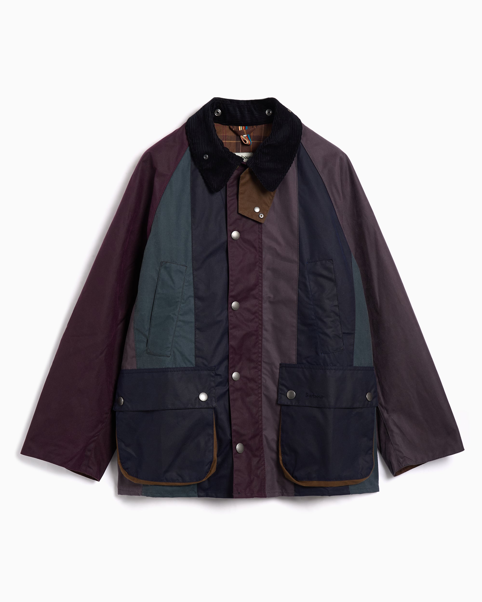 Jackets Coats Barbour x Paul Smith OS Bedale Wax Striped Oversize Men's Rain Jacket - MWX2518MI11