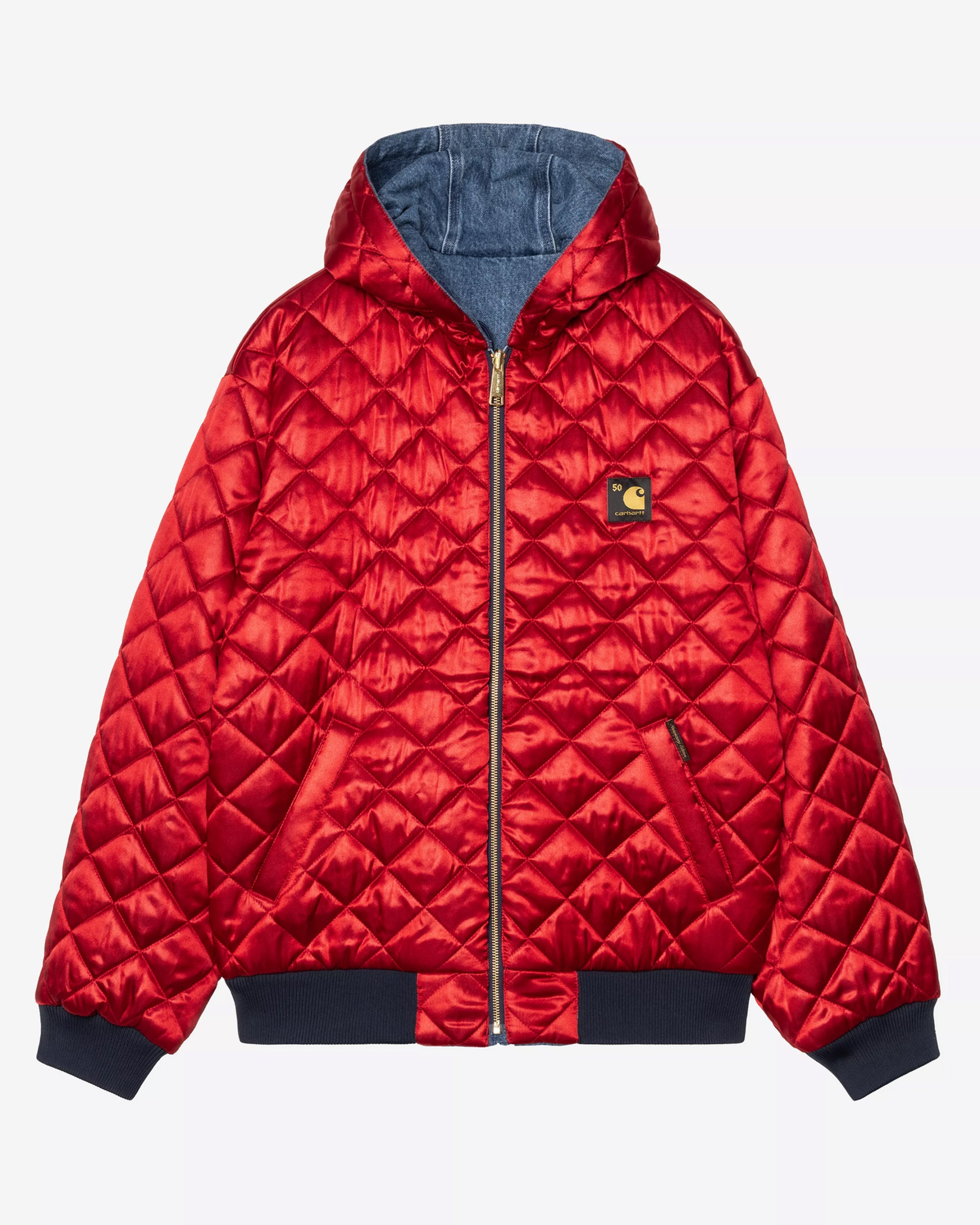 Jackets Coats Carhartt WIP 50th Anniversary Edition OG Active Reversible Relaxed Men's Denim Jacket - I035966-3FZ12