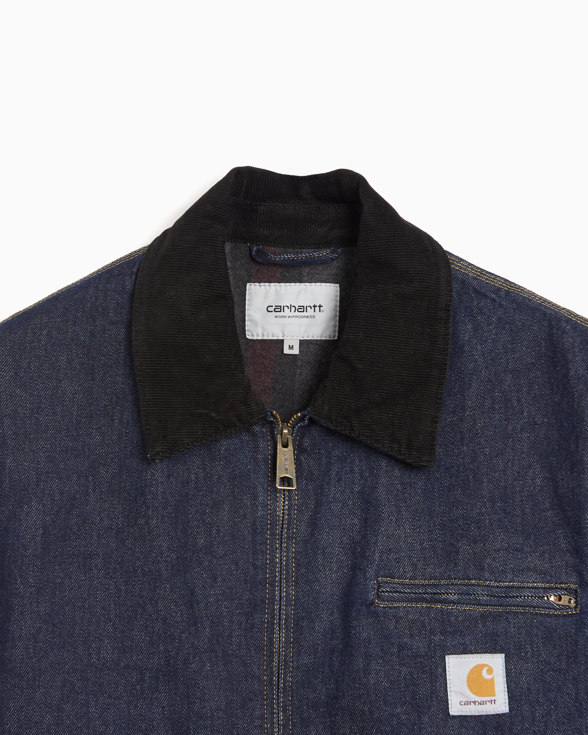 Jackets Coats Carhartt WIP OG Detroit Winter Boxy Men's Denim Jacket - I037535-B8902