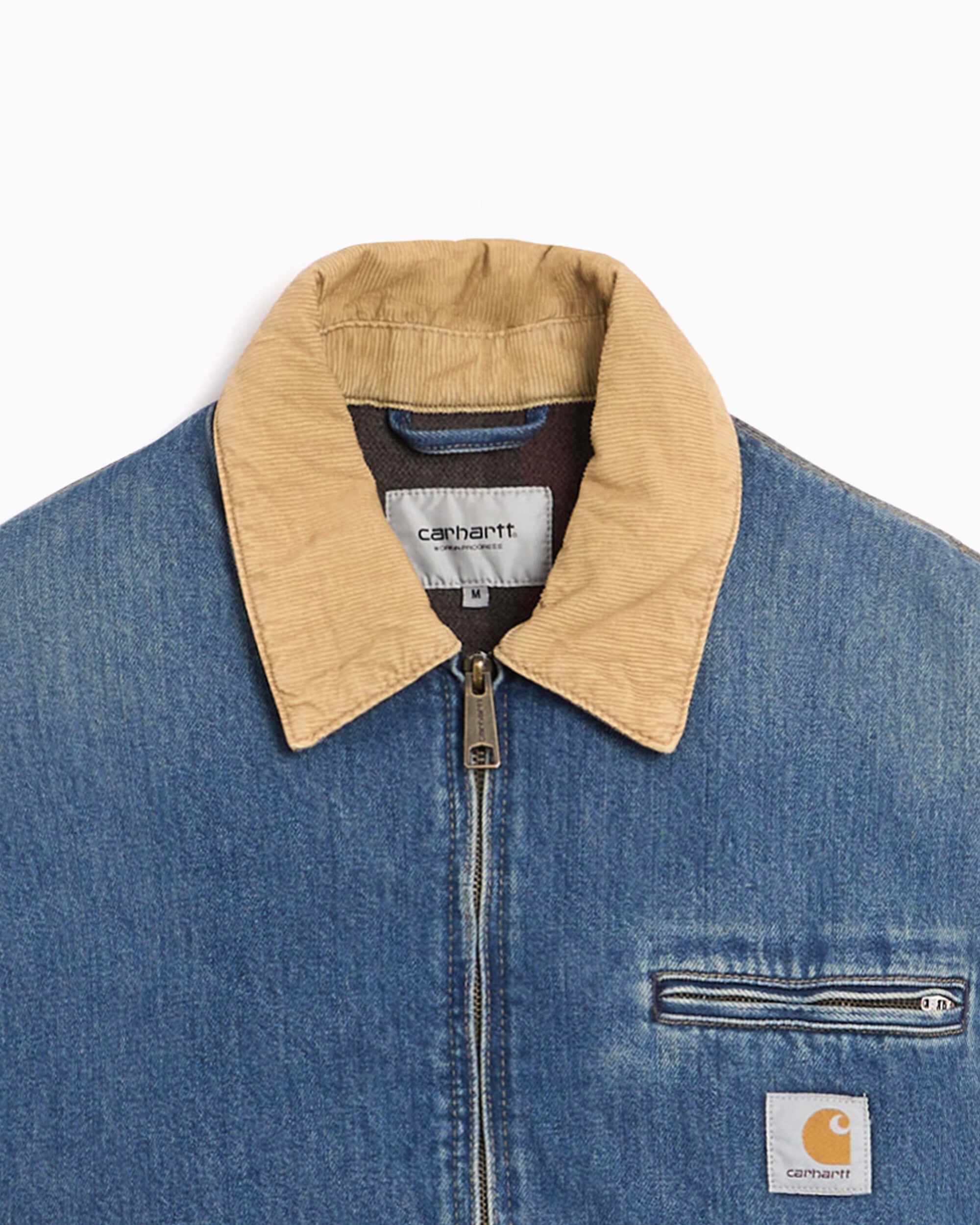 Jackets Coats Carhartt WIP OG Detroit Winter Boxy Unisex Denim Jacket - I037535-2XNEX