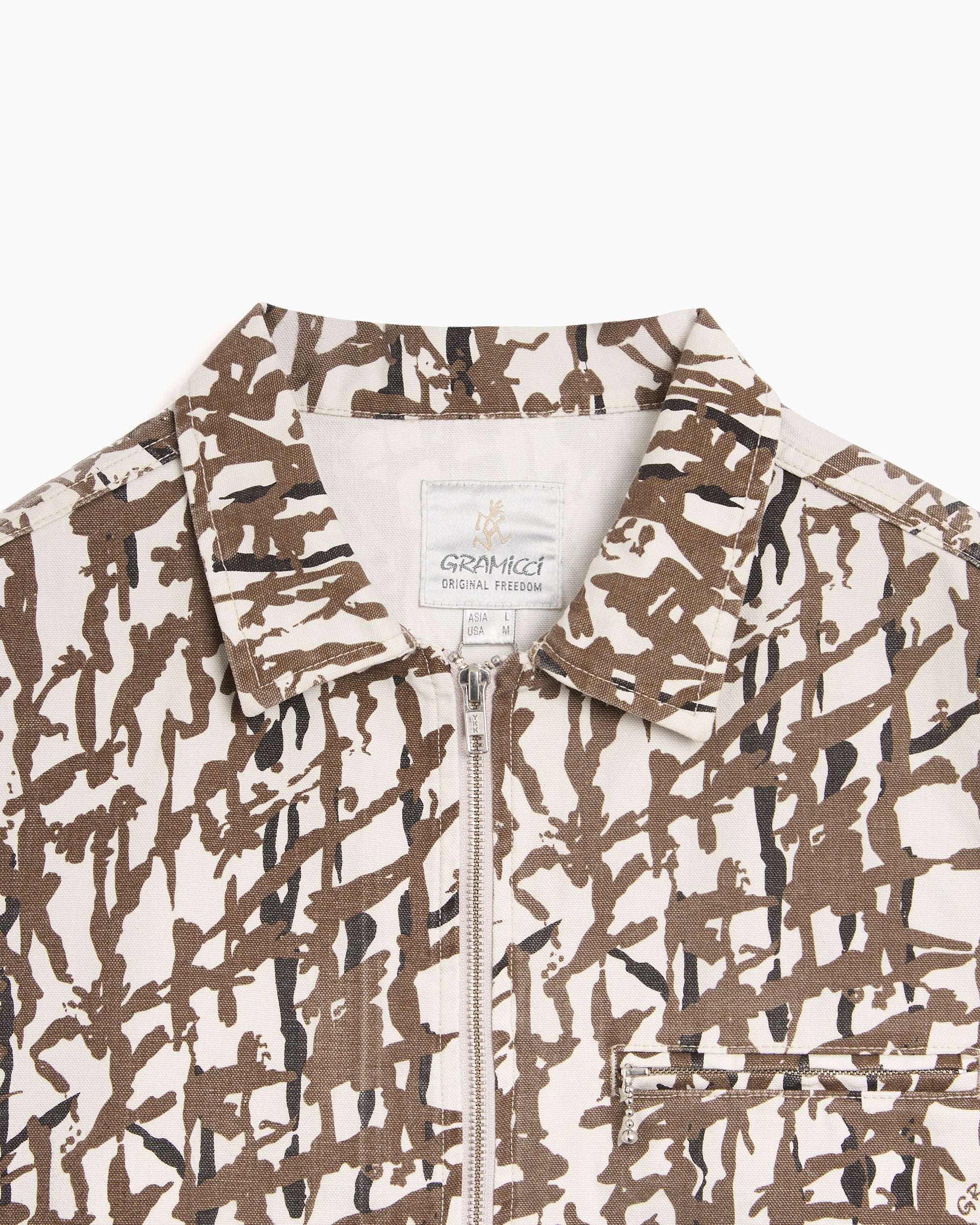 Jackets Coats Gramicci Taos Graphic Men's Denim Jacket - G6SM-J009-GREYREED