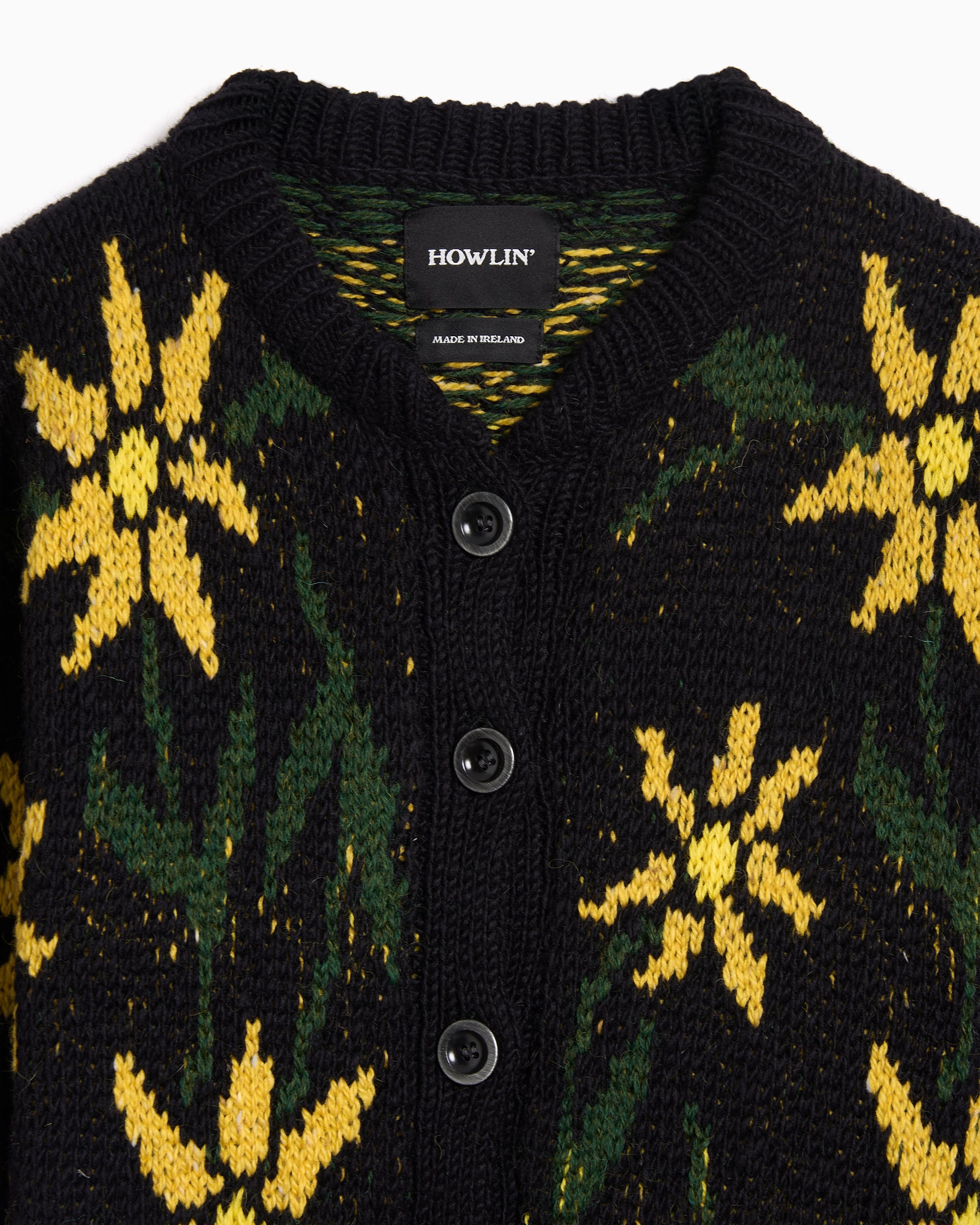 Jackets Coats Howlin' Flower Relaxed Men's Cardigan - Flower-Cardigan