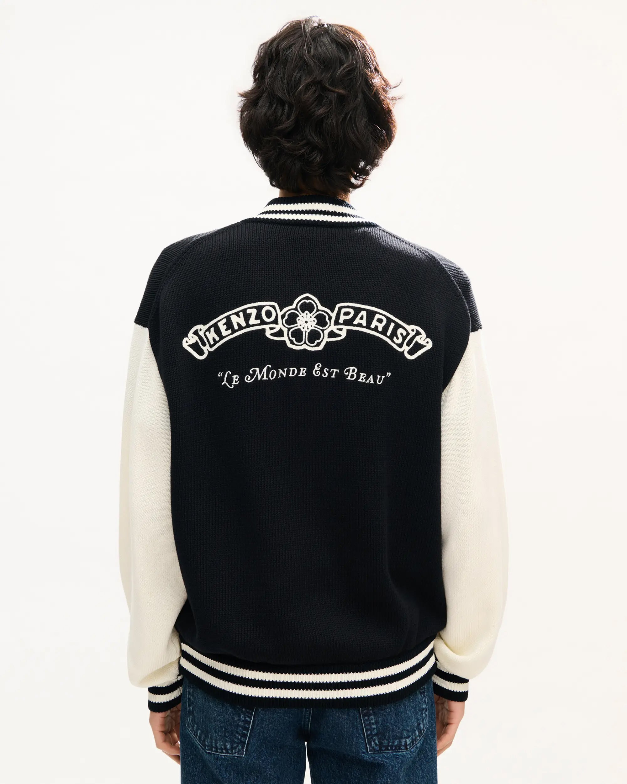 Jackets Coats Kenzo Paris Embroidered Men's Varsity Jacket - FG65CA8053EC-99