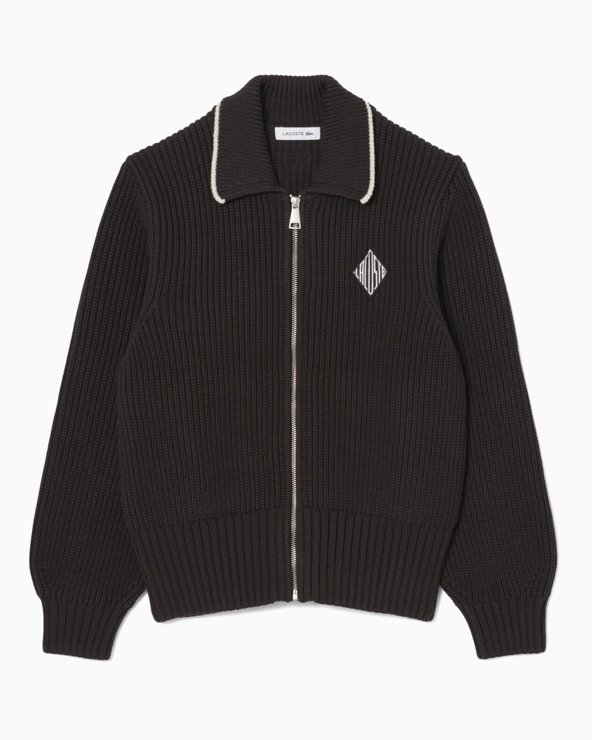 Jackets Coats Lacoste Retro Logo Relaxed Women's Cardigan - AF9858-00-3LA