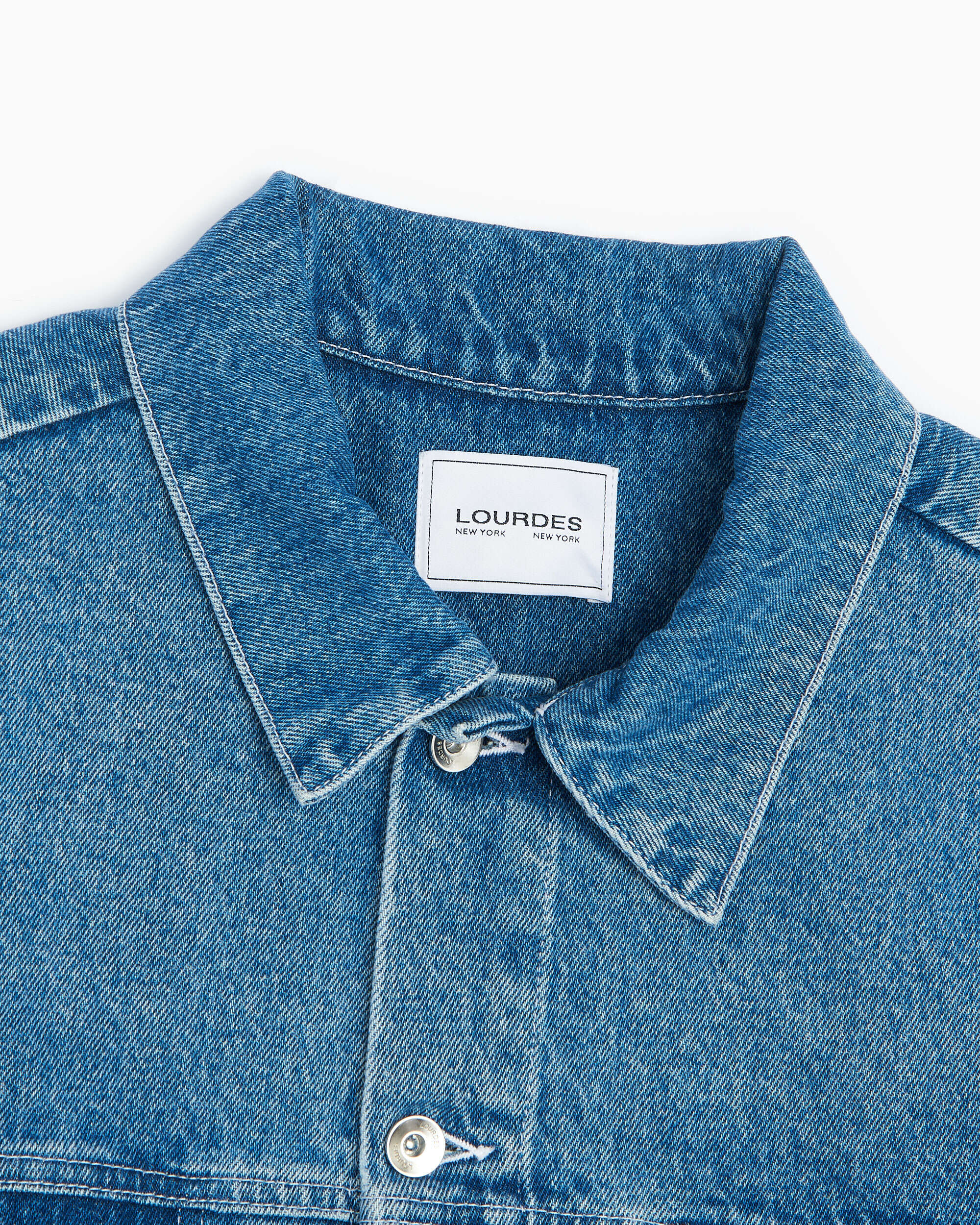 Jackets Coats Lourdes New York Lourdes Unisex Denim Jacket Unisex Denim Jacket - LOF1XJ02AP-TE427.326