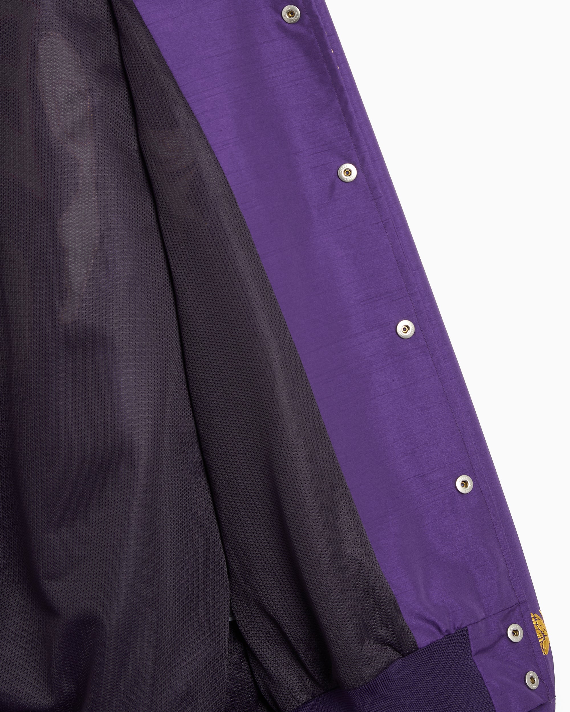 Jackets Coats Needles Stadium Relaxed Men's Varsity Jacket - SX215-B-Purple