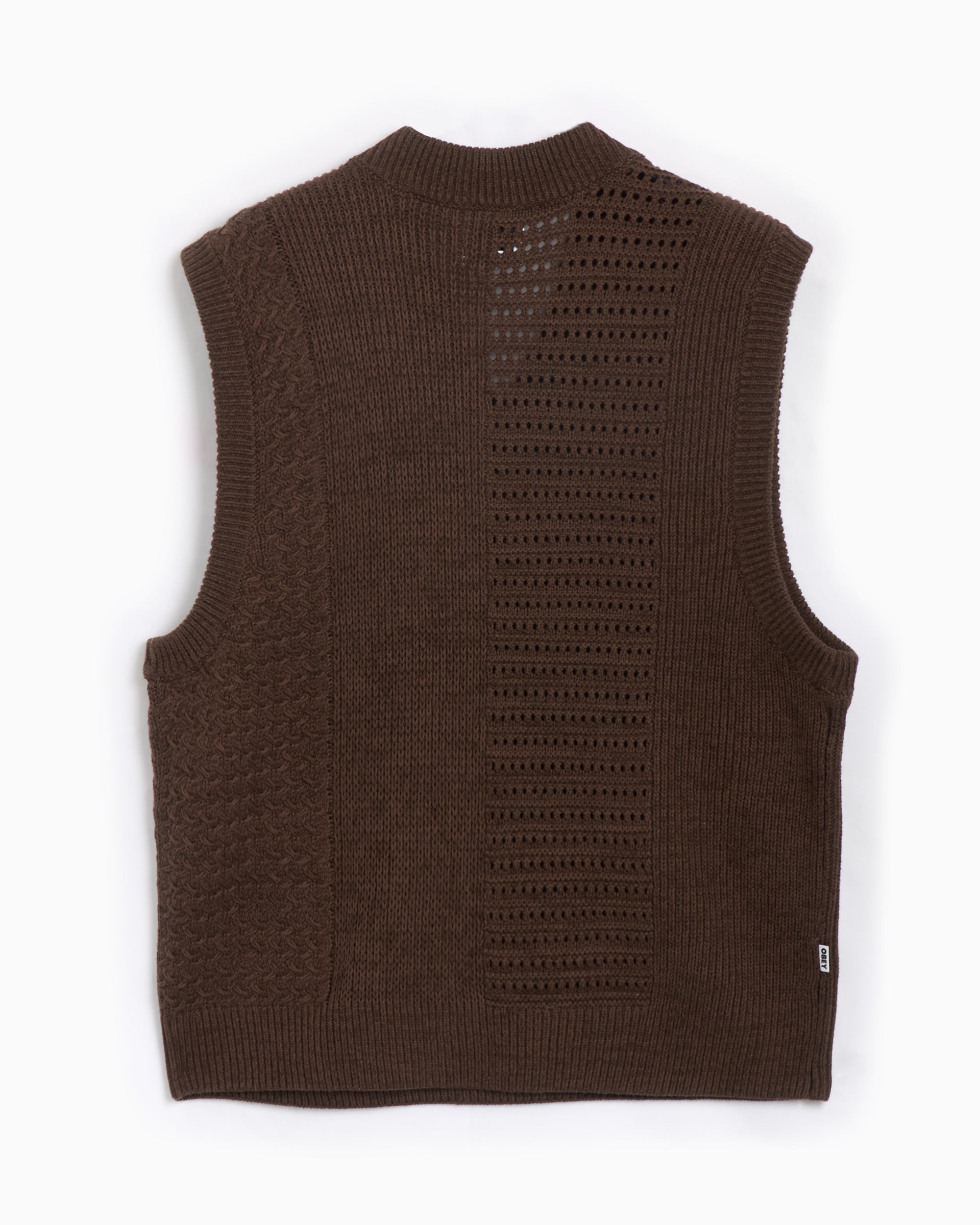 Jackets Coats OBEY Clothing Garret Men's Sweater Vest Men's Vest - 151000097-JVA