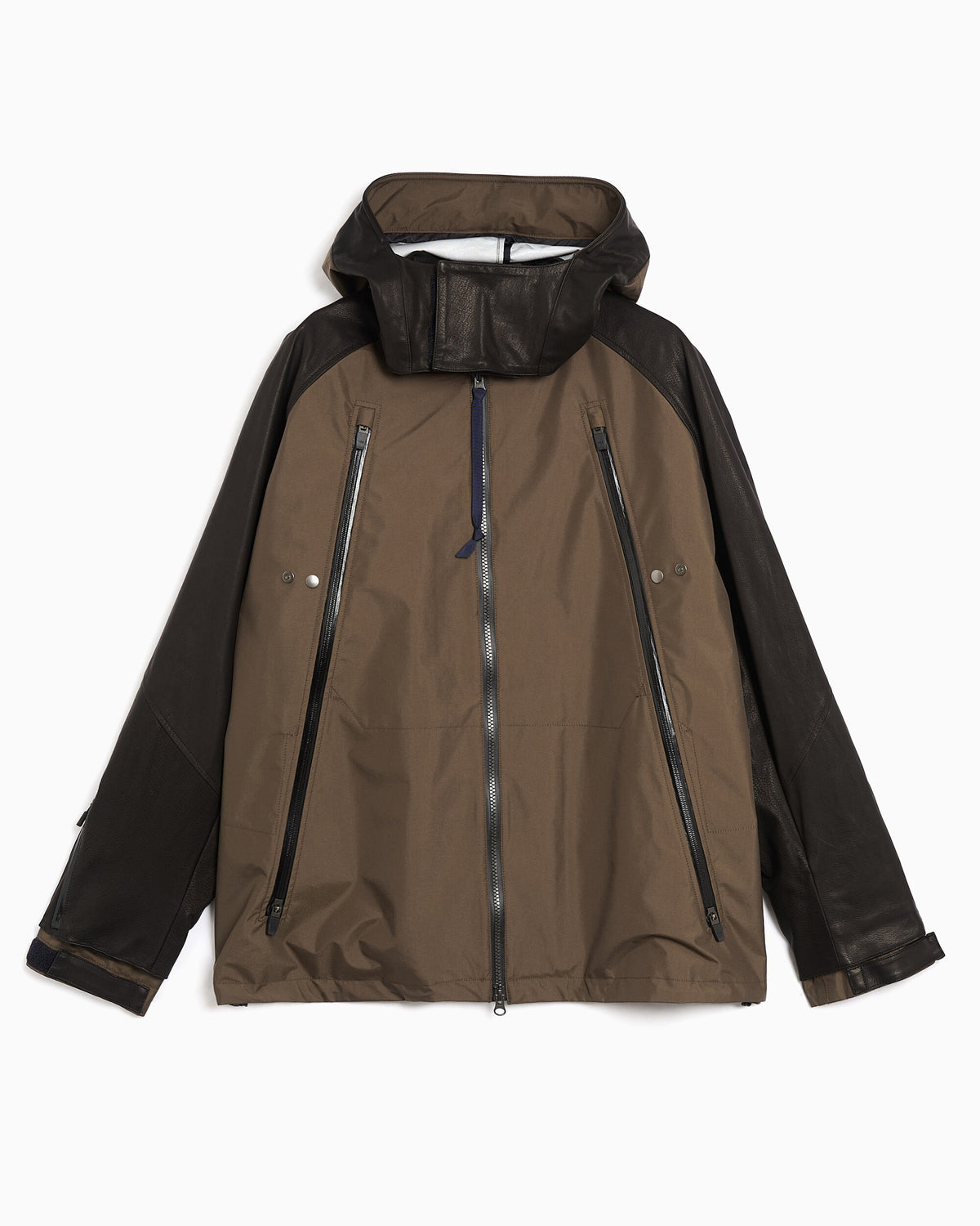 Jackets Coats Poliquant The Waterproof Leather 3 Layer Assembly Relaxed Men's Jacket - 2602013-KHAKI