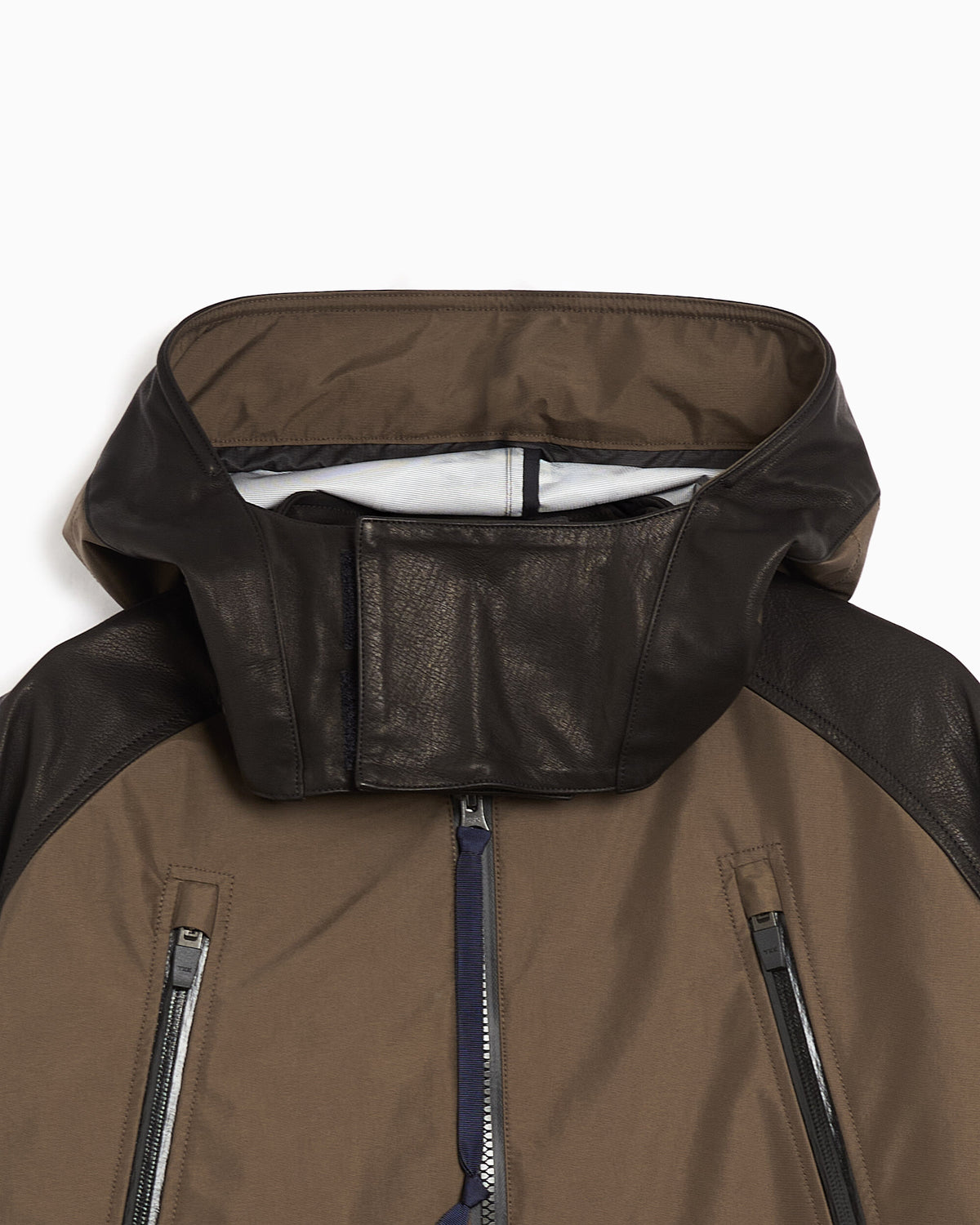 Jackets Coats Poliquant The Waterproof Leather 3 Layer Assembly Relaxed Men's Jacket - 2602013-KHAKI