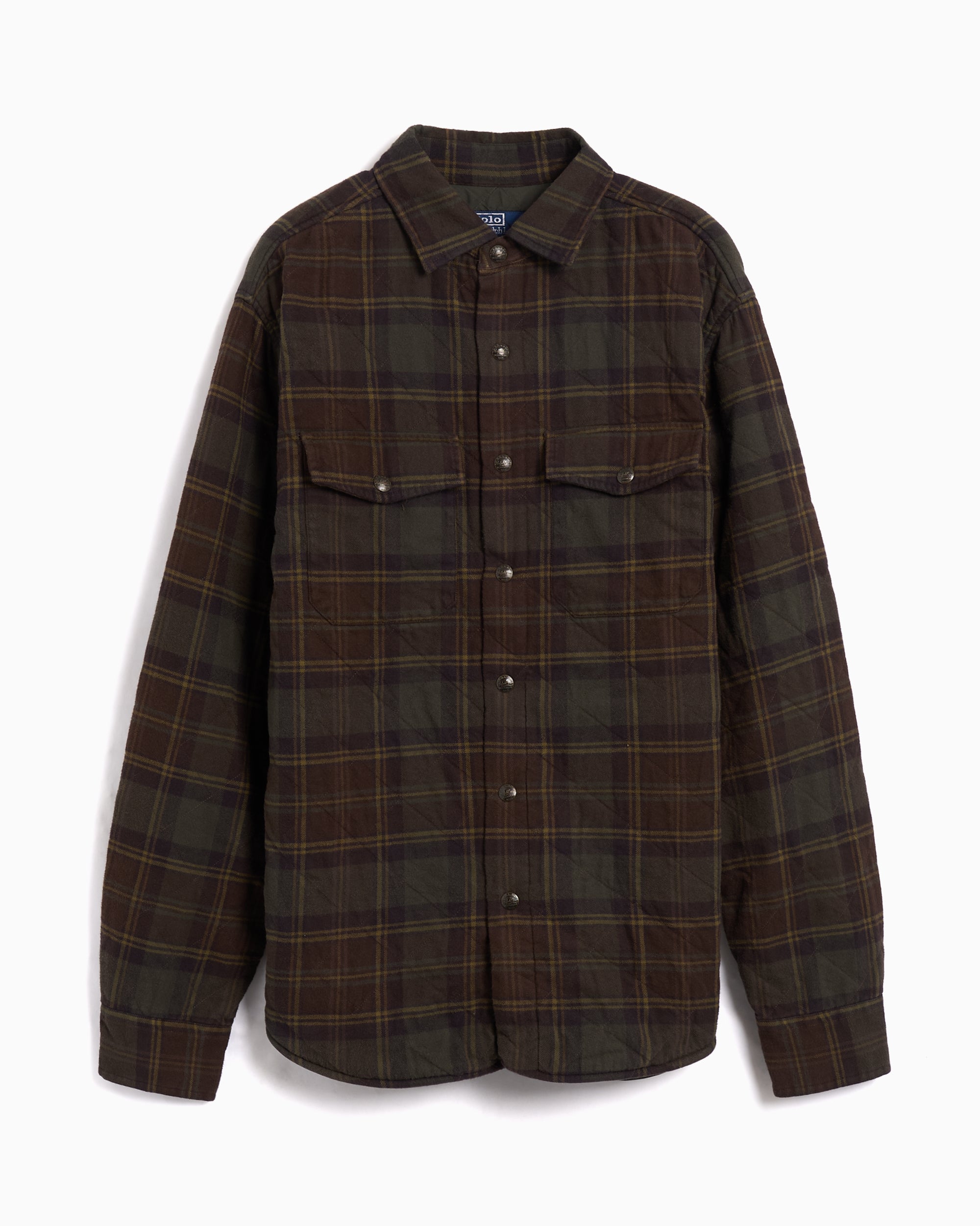 Jackets Coats Polo Ralph Lauren Brushed Flannel Plaid Men's Overshirt - 710979015001