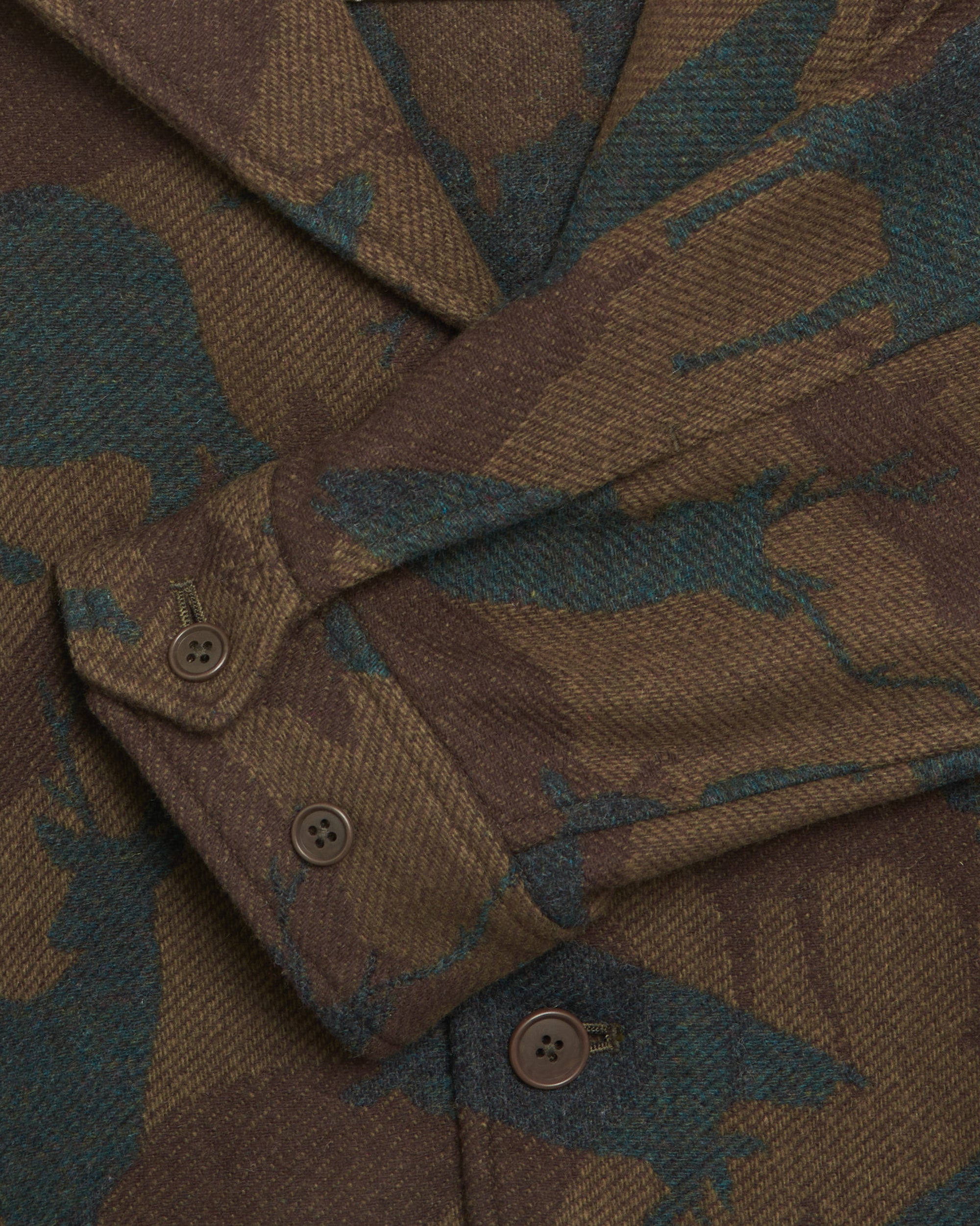 Jackets Coats South2 West8 Pen Men's Jacket Men's Blazer - PU464-Olive-Brown