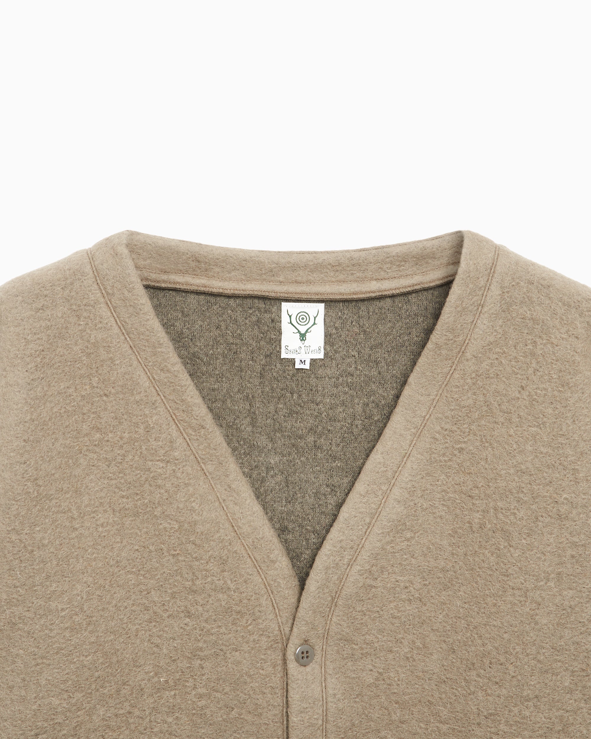Jackets Coats South2 West8 S.S. Men's V Neck Cardigan Men's Cardigan - PU535-A-Taupe