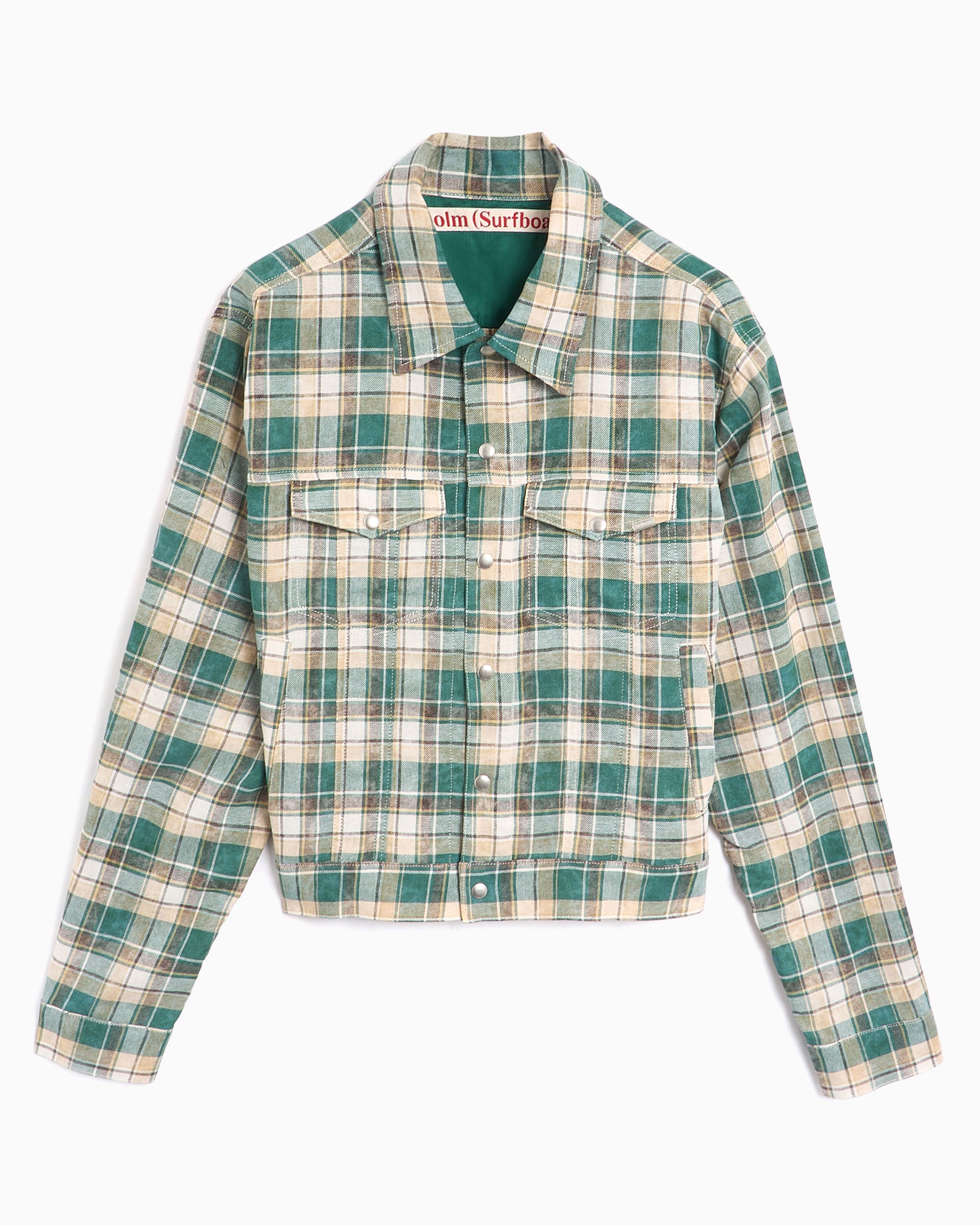 Jackets Coats Stockholm (Surfboard) Club Terrence Men's Jacket Men's Work Jacket - U3000167-Green Check