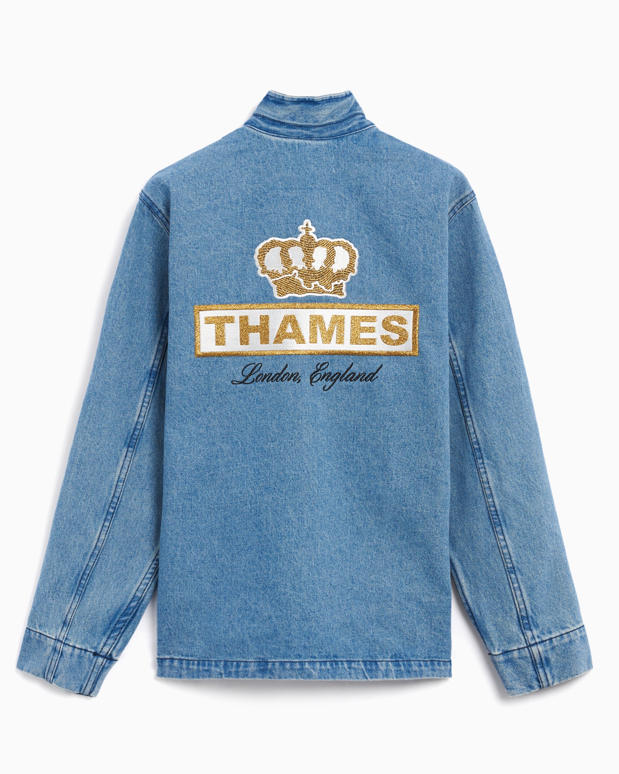 Jackets Coats THAMES MMXX. THAMES MMXX. Victor Men's Wash Denim Jacket Men's Denim Jacket - MMXX0722JKTBLU003