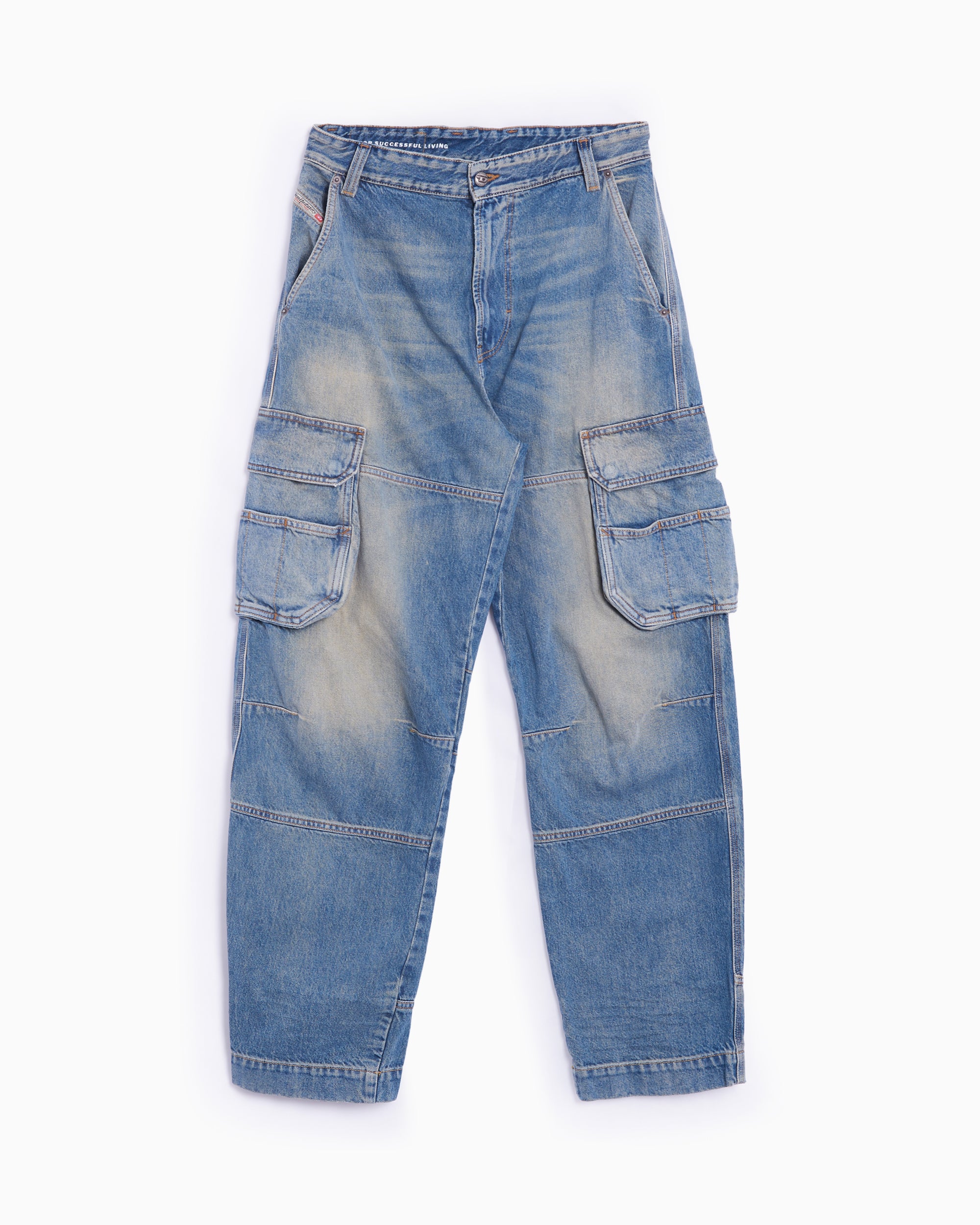 Jeans Diesel D-Fish L.32 Women's Cargo Pants Relaxed Women's Cargo Jeans - A12833-09J83-01