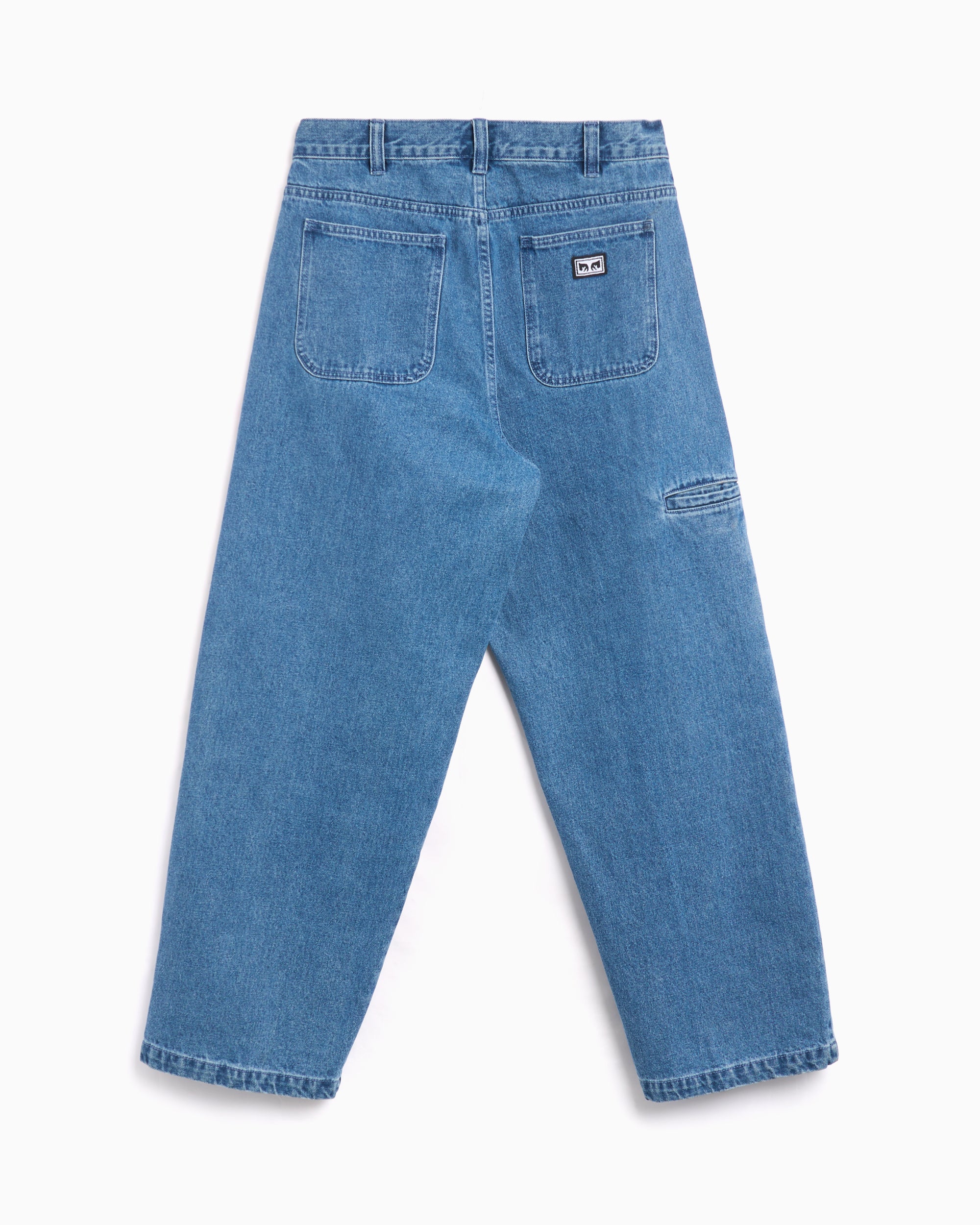 Jeans OBEY Clothing Bigwig Double Knee Worker Men's Denim Pants Relaxed Men's Jeans - 142010098-LIN