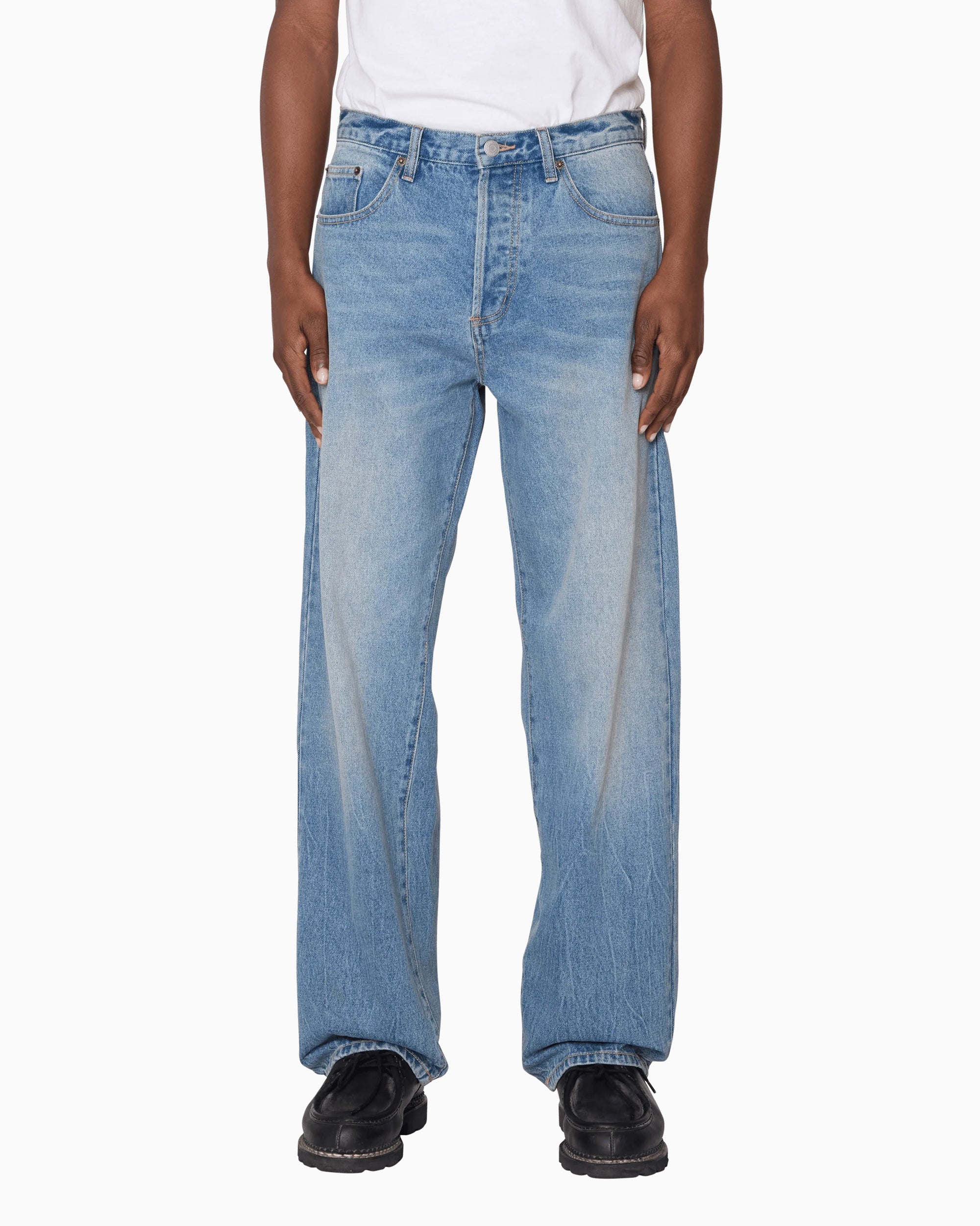 Jeans OBEY Clothing Boxcar Straight Men's Jeans - 142010119-HVI