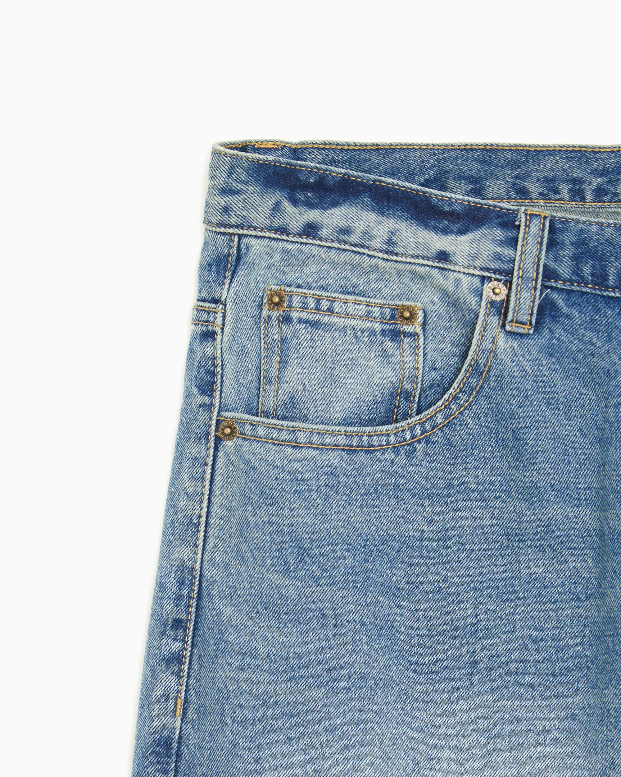 Jeans OBEY Clothing Boxcar Straight Men's Jeans - 142010119-HVI