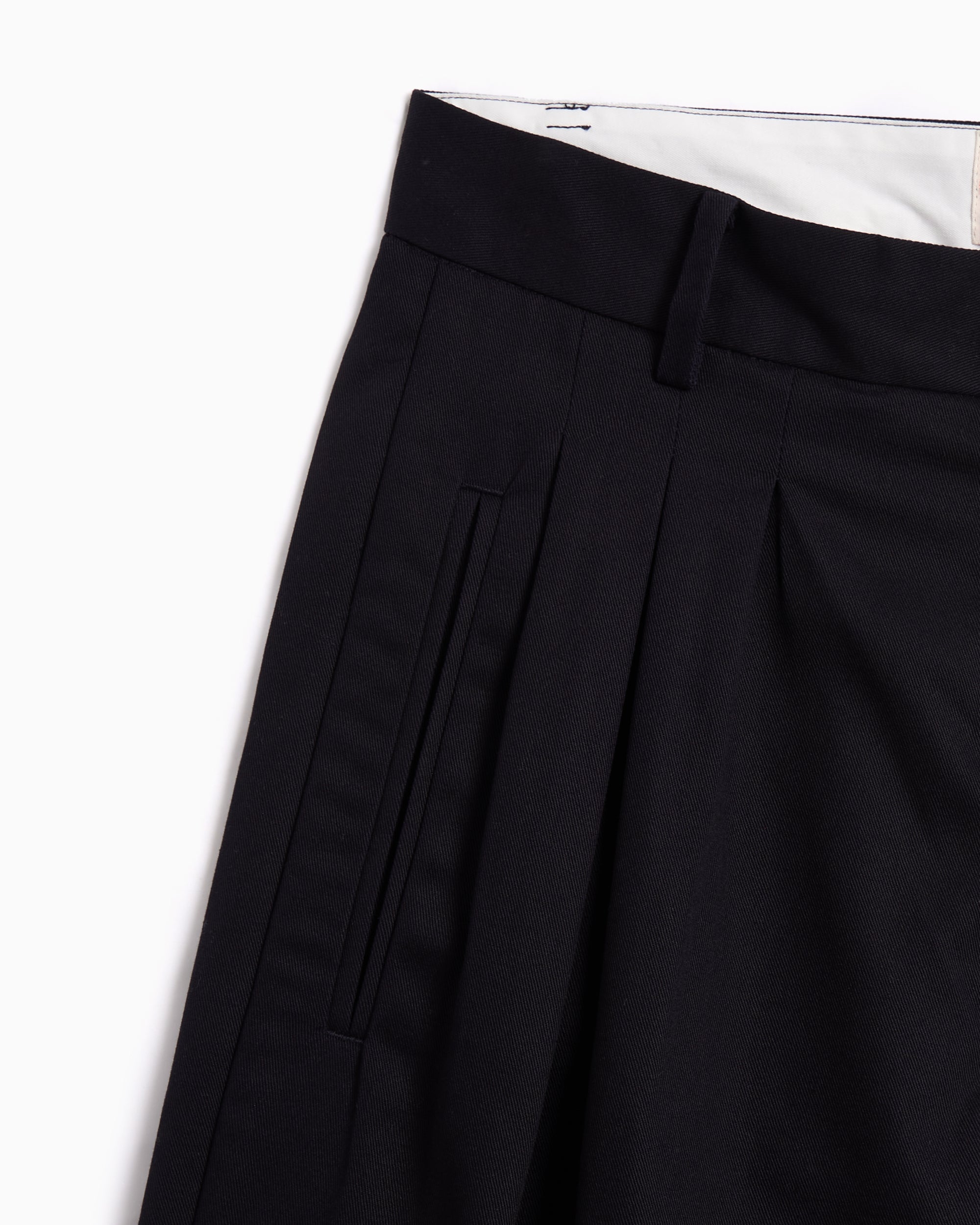 Pants Brain Dead x Brooks Brothers Pleated Straight Men's Chino Pants - BDS24B130042-BLACK