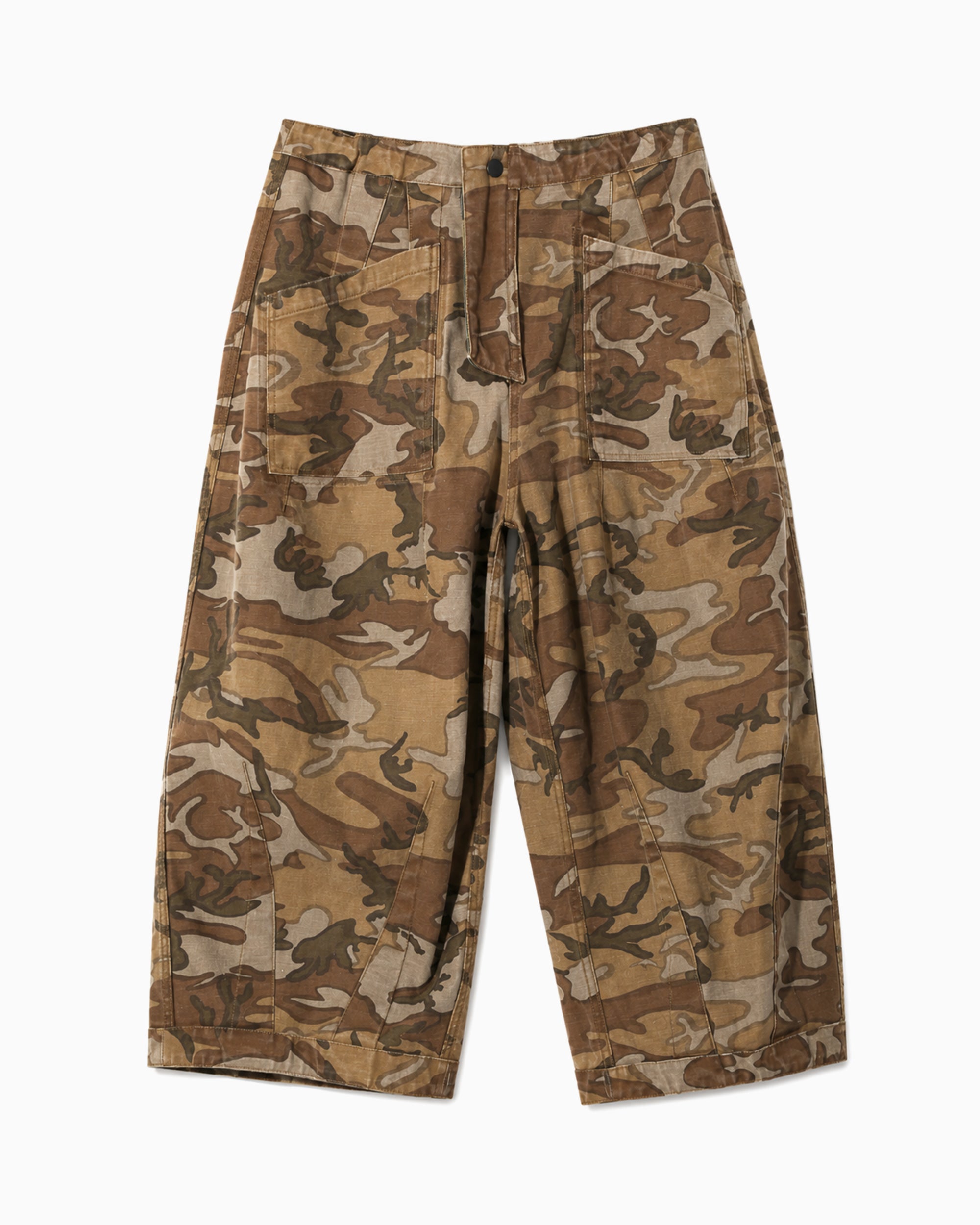 Pants Needles Camo Relaxed Men's Baggy Pants - SX144-Camo