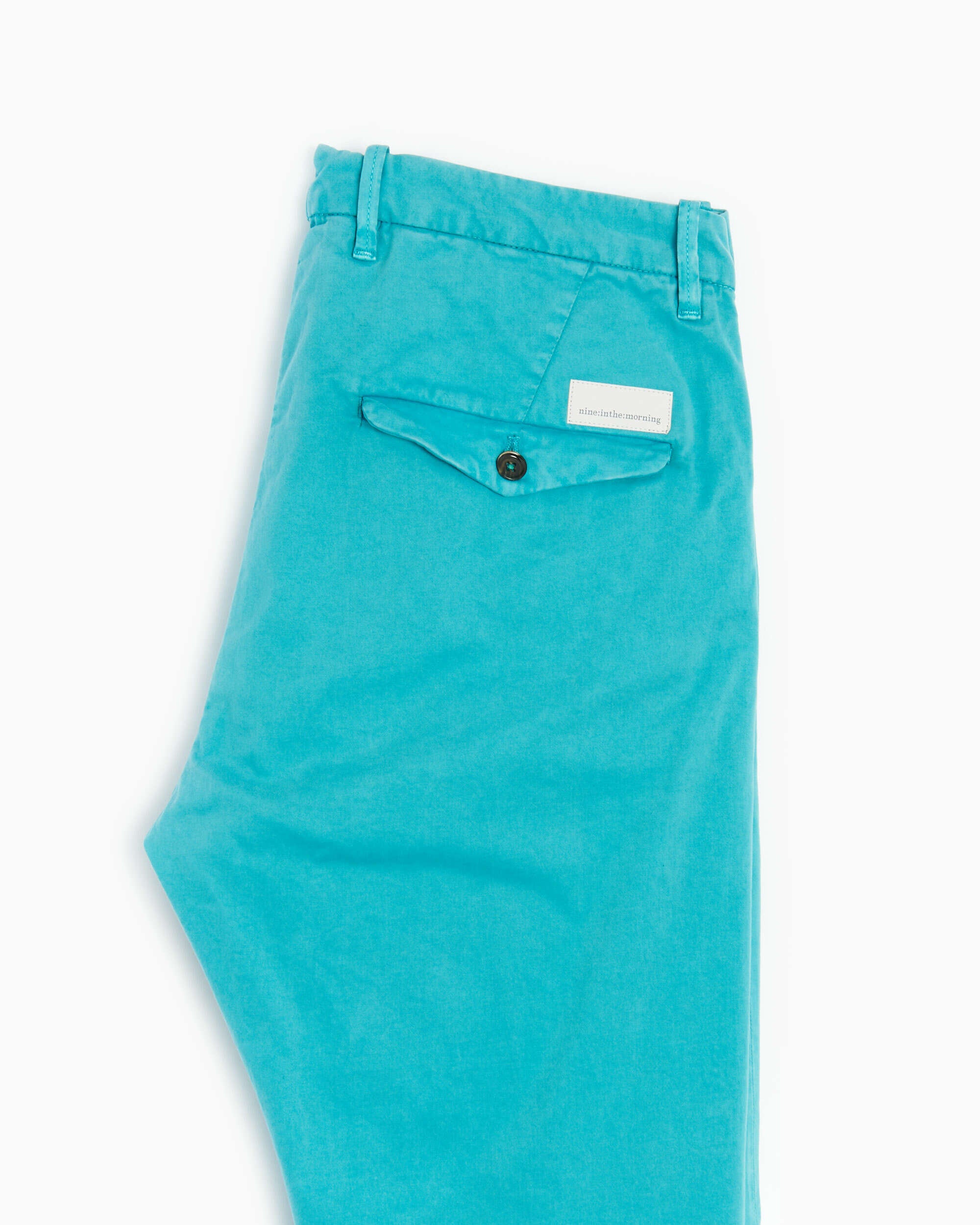 Pants nineinthemorning nine:inthe:morning Pierre Men's High Waist Chino Pants Men's Pants - 9FW21-RR37-TURCHESE