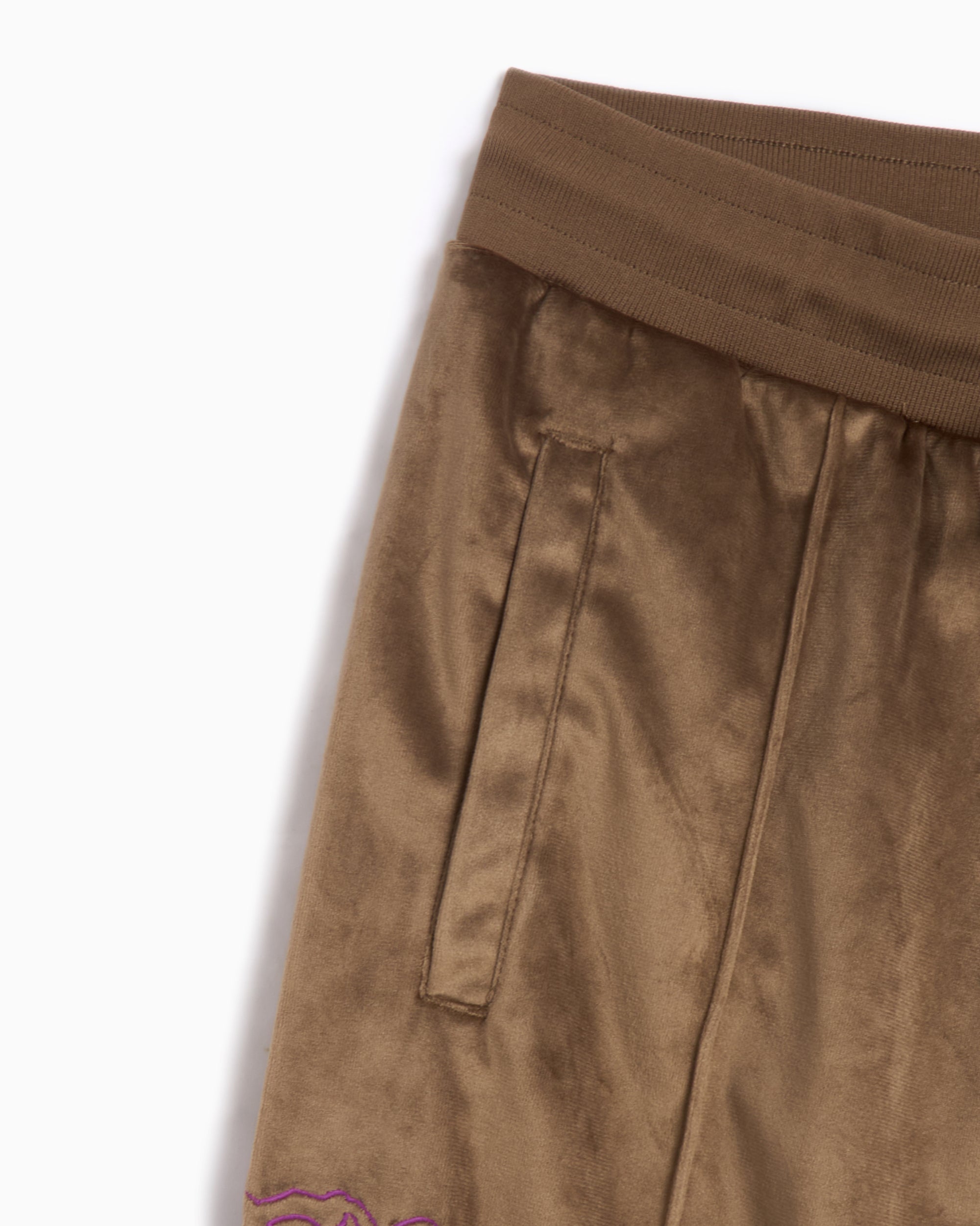 Pants Pleasures Unquote Velour Men's Track Pants Men's Track Pants - P24W028-OLIVE