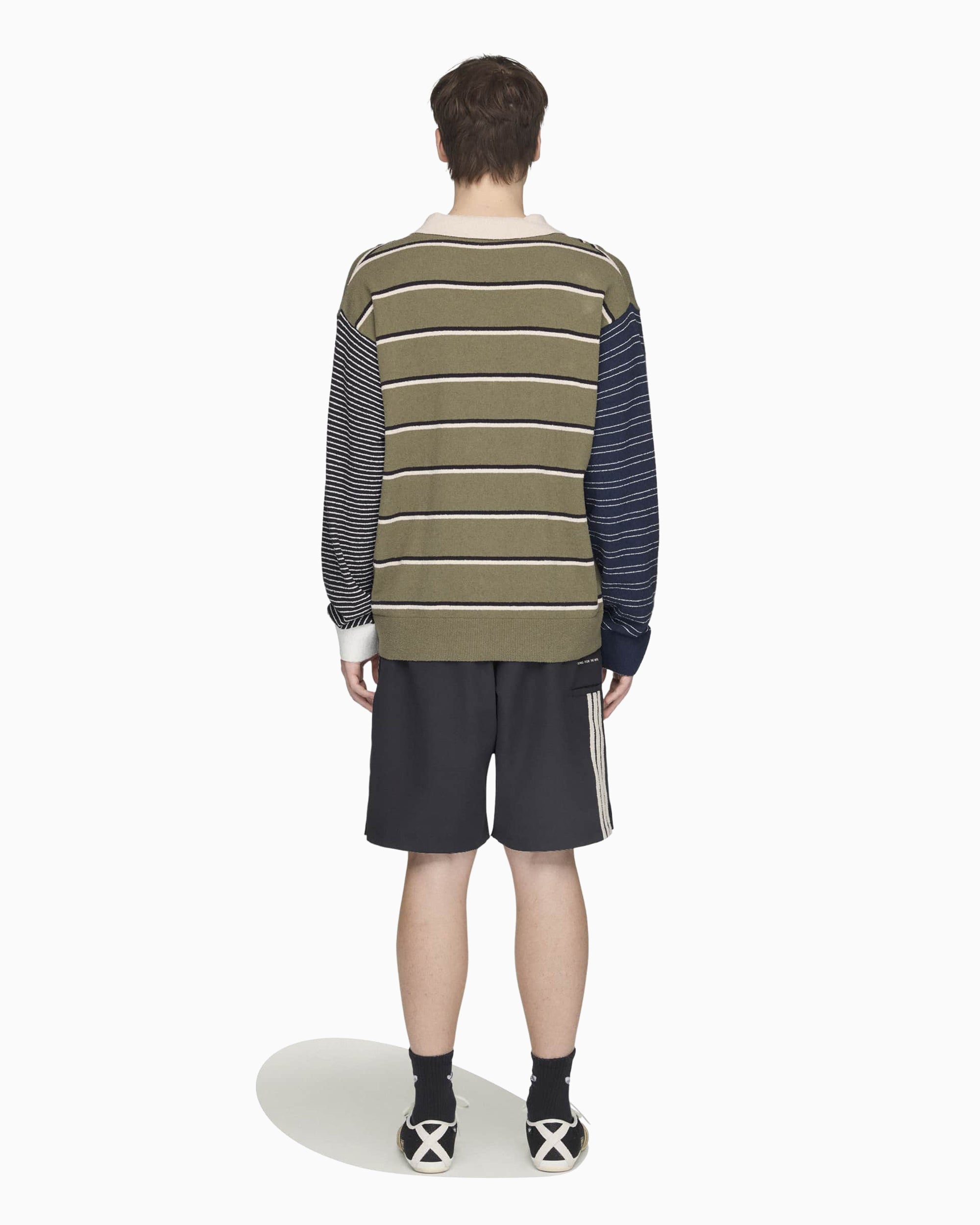 Polo shirts adidas Originals x Song For The Mute 007 Striped Relaxed Unisex Polo Shirt - KS1343