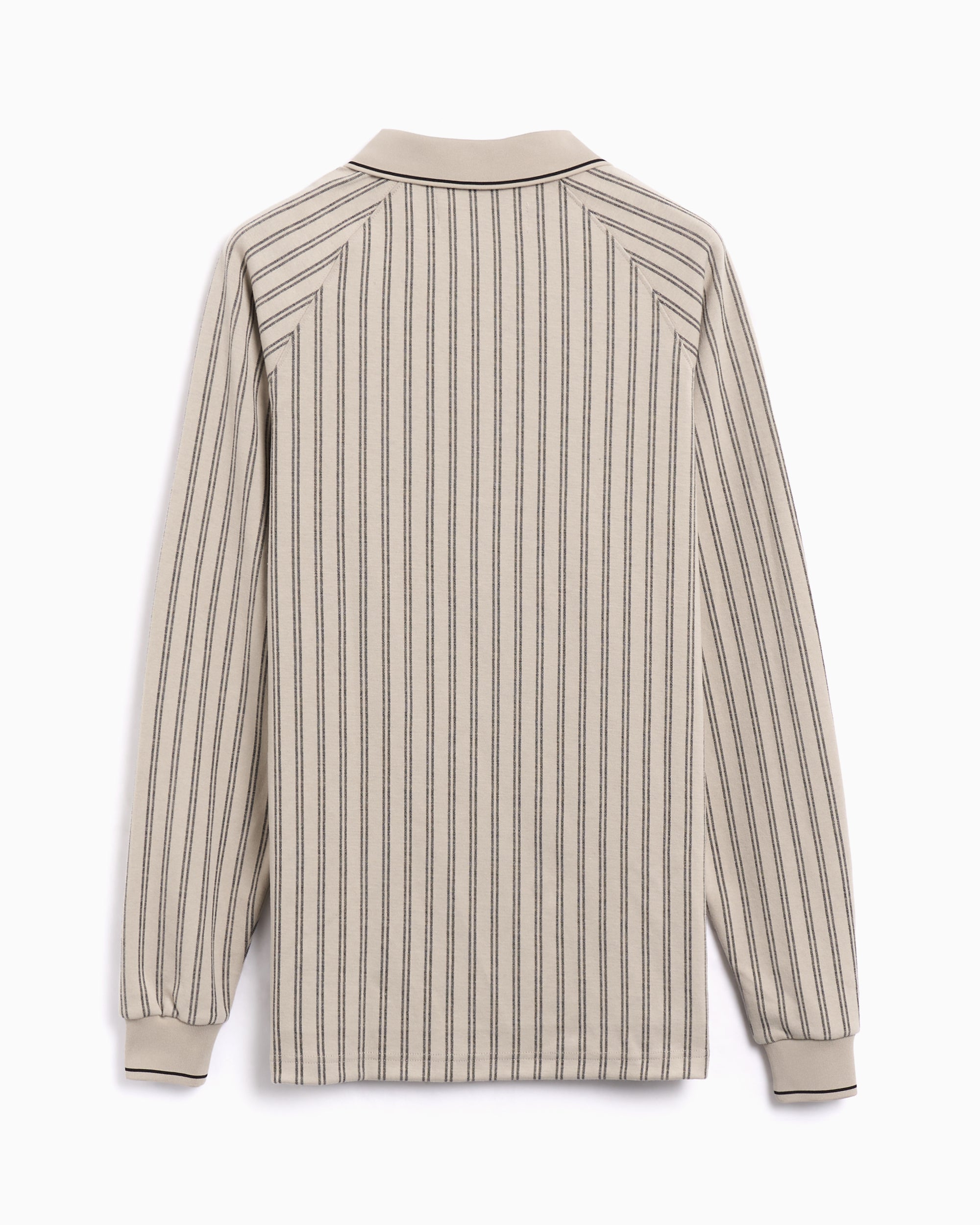 Polo shirts Metalwood LS Striped Men's Polo Shirt - MWS25-04-11-TAN