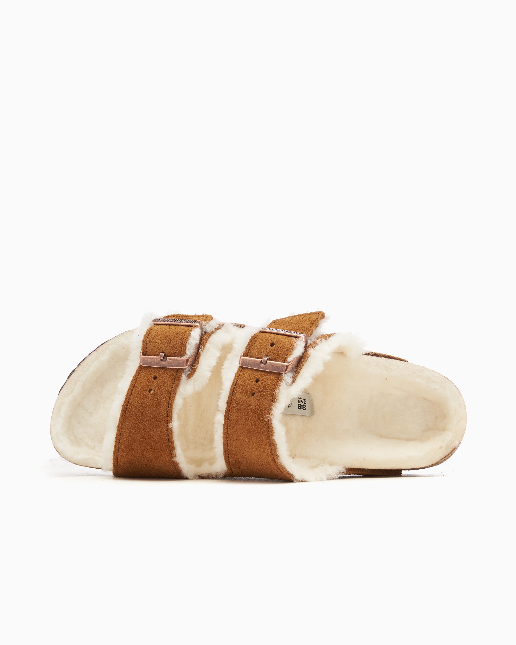 Sandals BIRKENSTOCK Arizona Shearling Suede Leather Narrow - 1001135