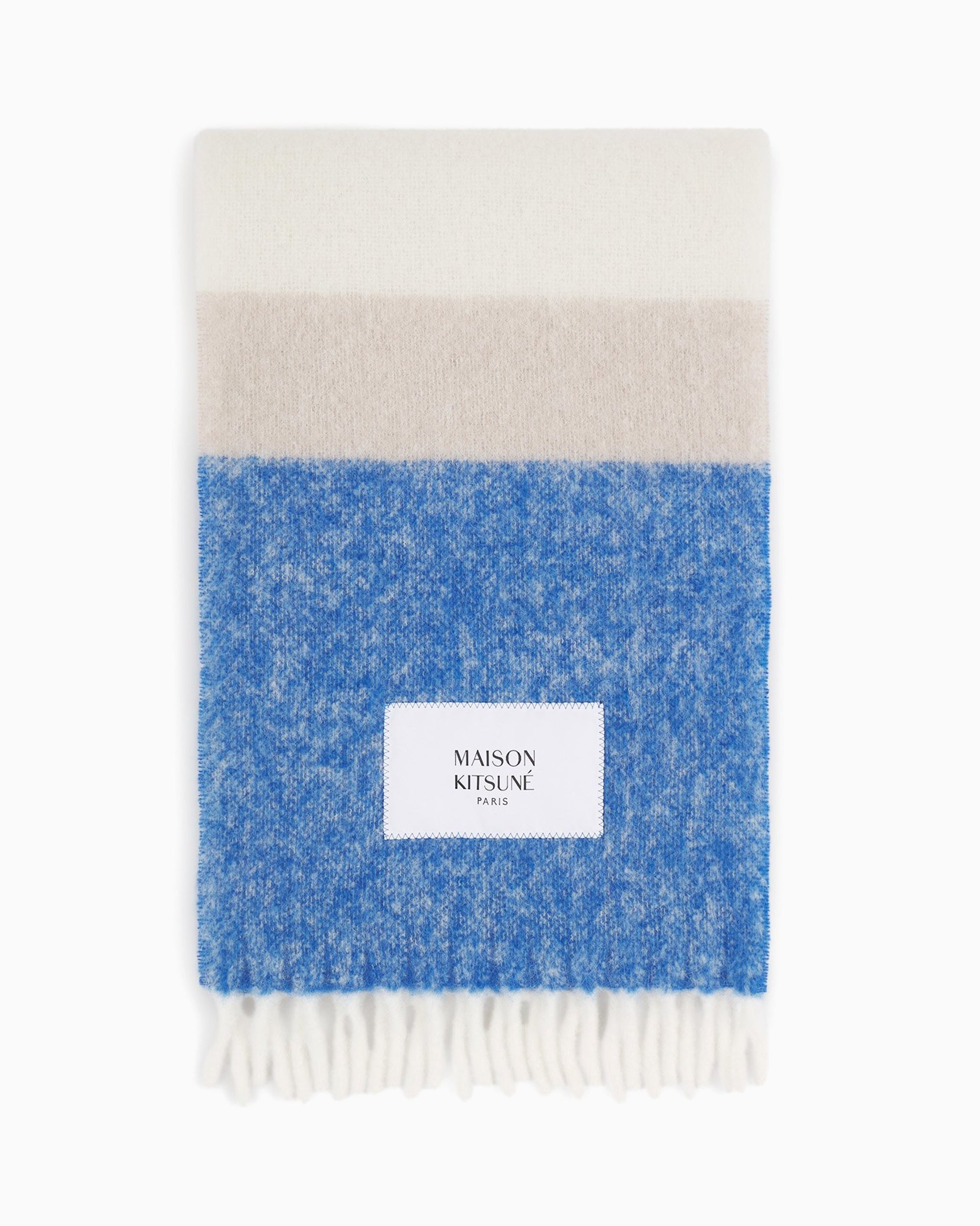 Scarves Gloves Maison Kitsuné Striped Unisex Scarf - PM06203WA0022-0360