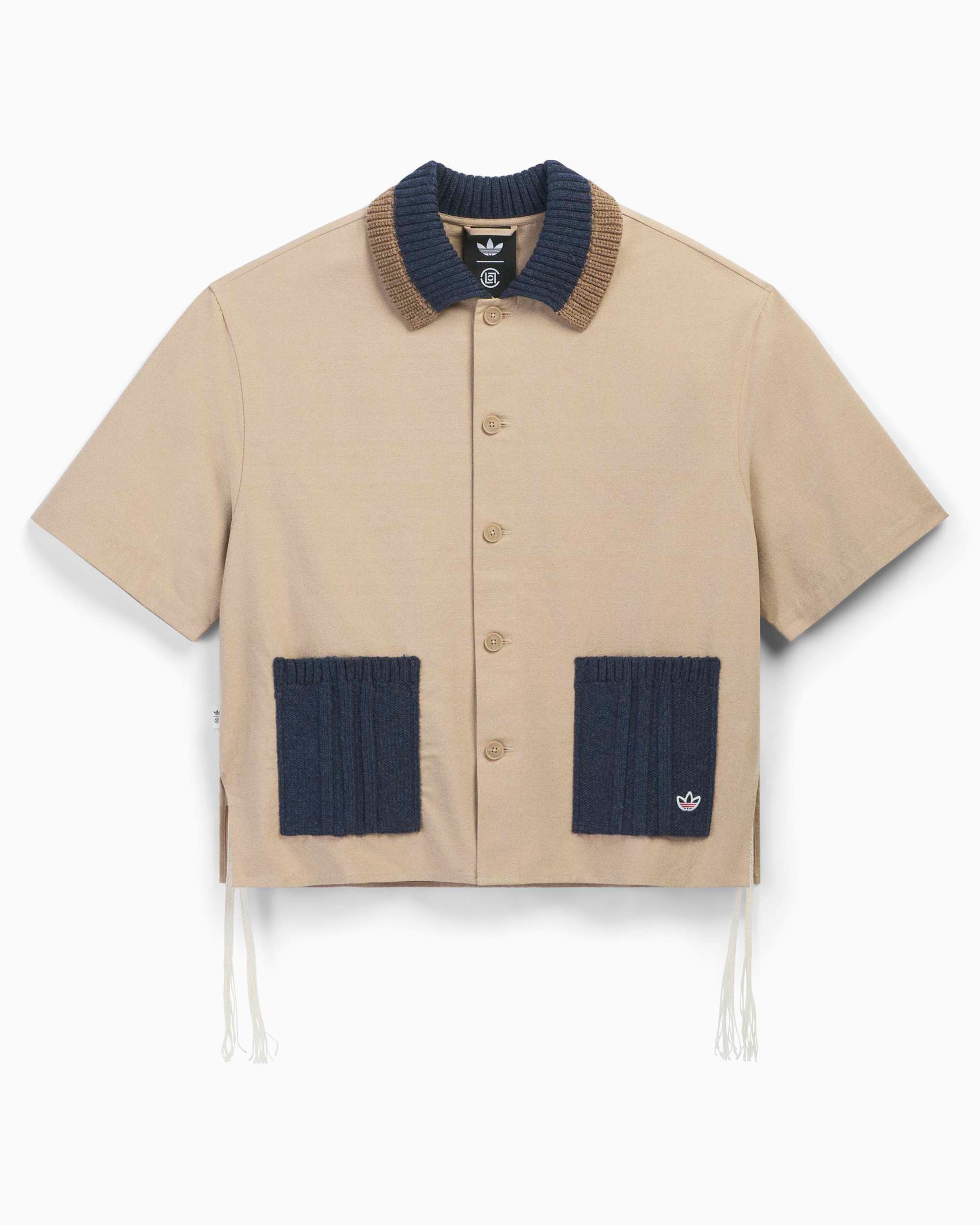 adidas Originals x CLOT Guayabera Boxy met halve mouw Hemd Unisex