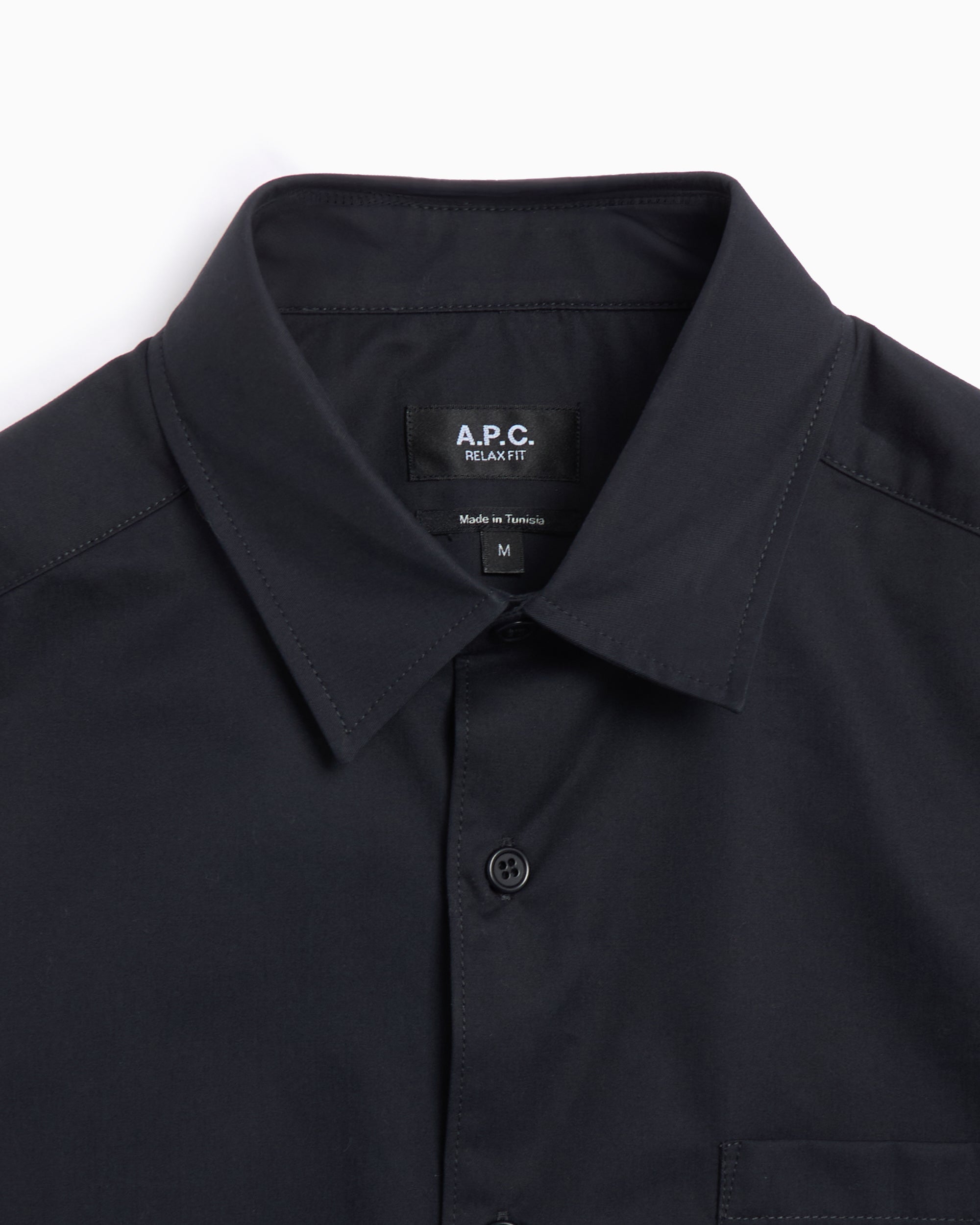 Shirts A.P.C. A.P.C. Ross Logo Men's Short Sleeve Shirt Men's Shirt - COGZR-H12623-IAK
