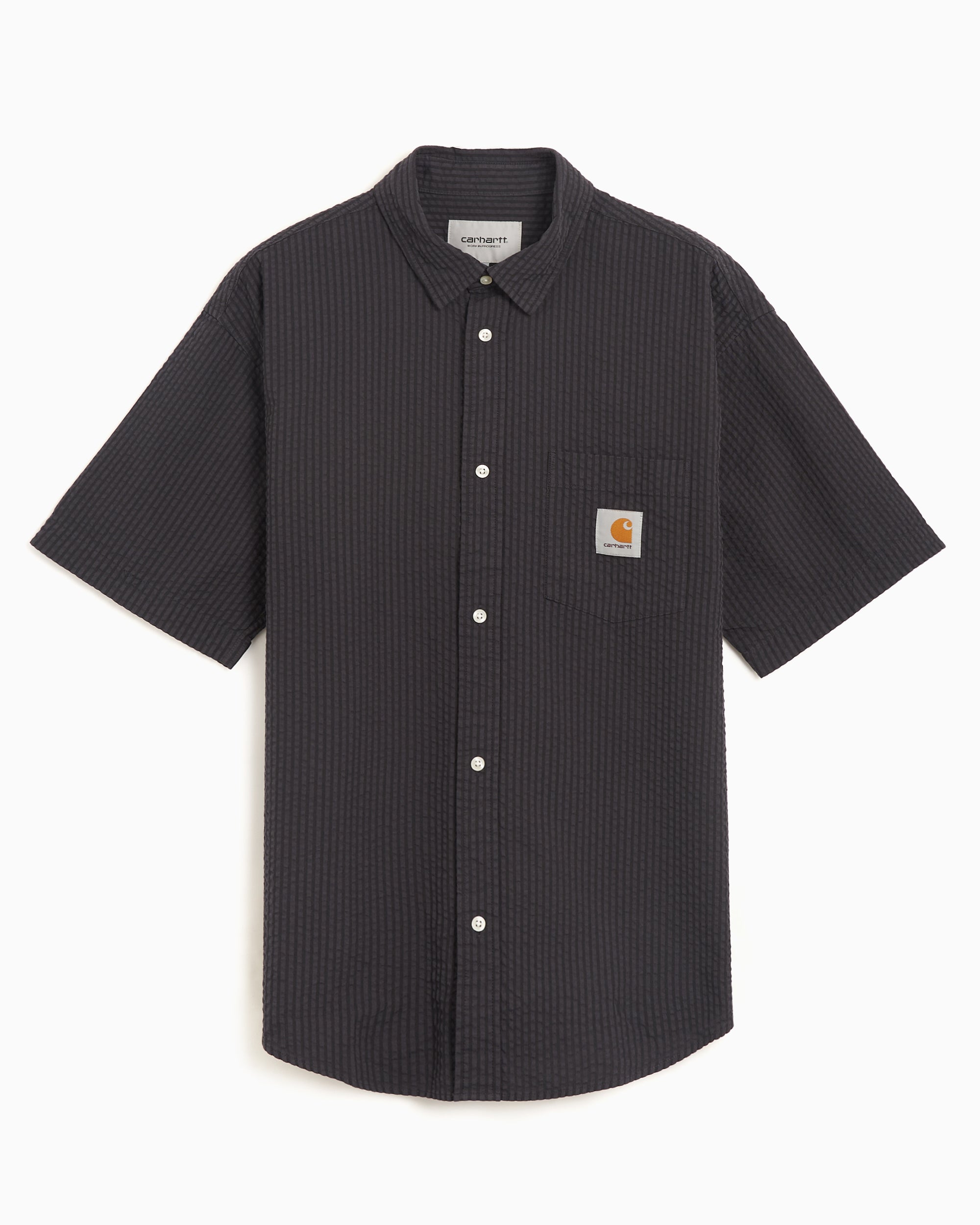 Shirts Carhartt WIP Toland Striped Short-Sleeved Relaxed Men's Shirt - I035151-31RXX