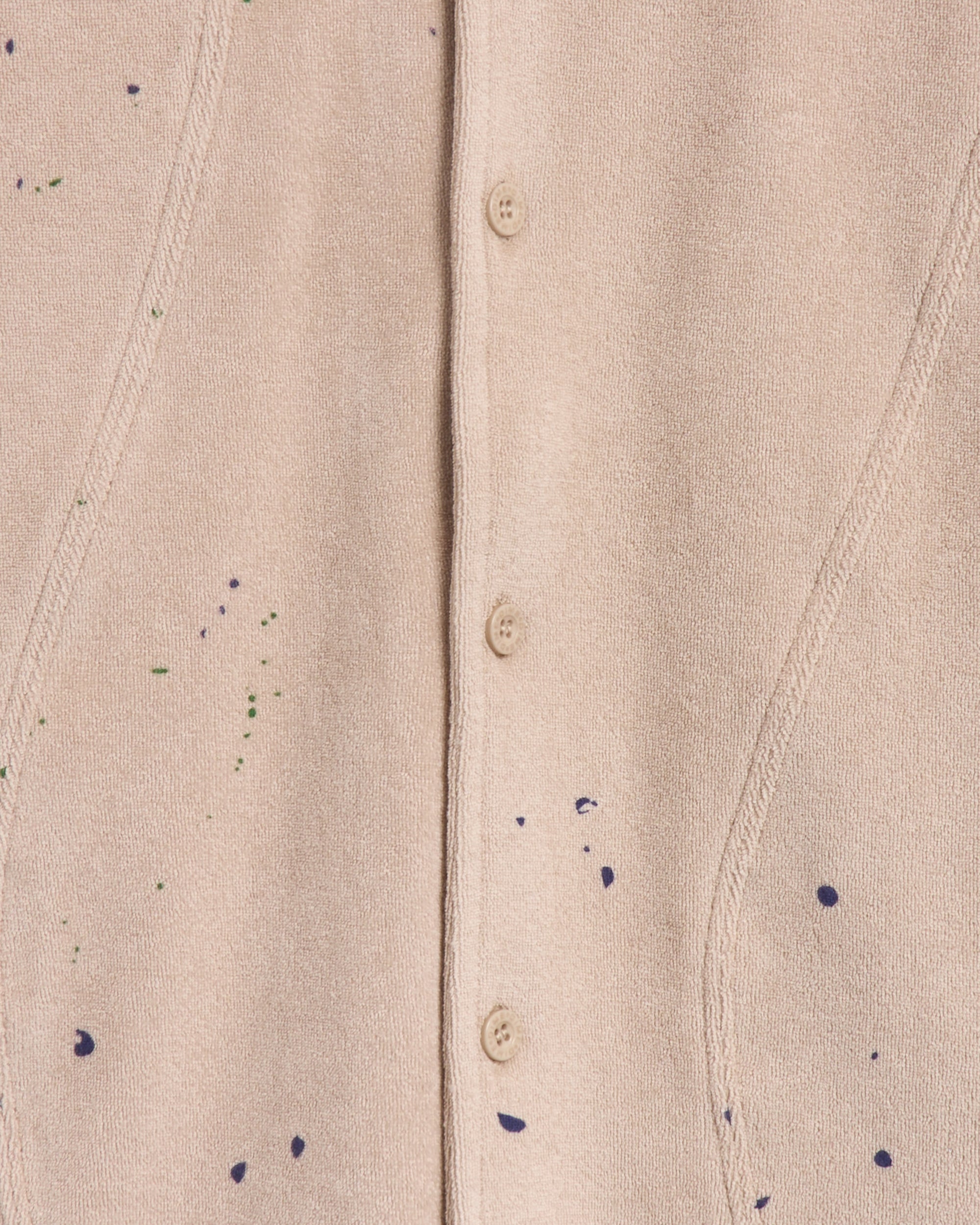 Shirts Dime MTL Terry Cloth Men's Shirt Men's Shirt - DIMEHO2410TAN