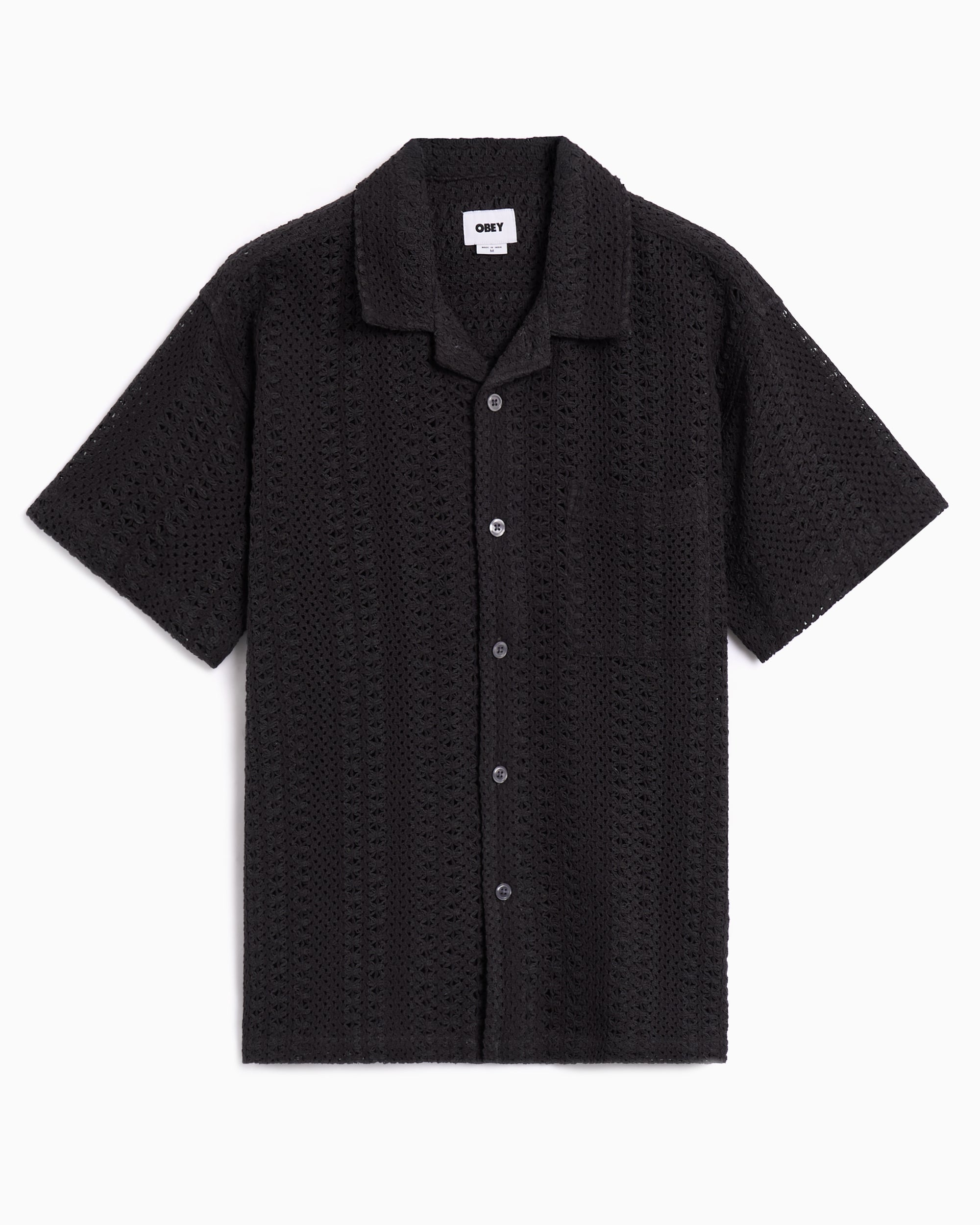 Shirts OBEY Clothing Harison Short-Sleeved Men's Shirt - 181210444-BLK