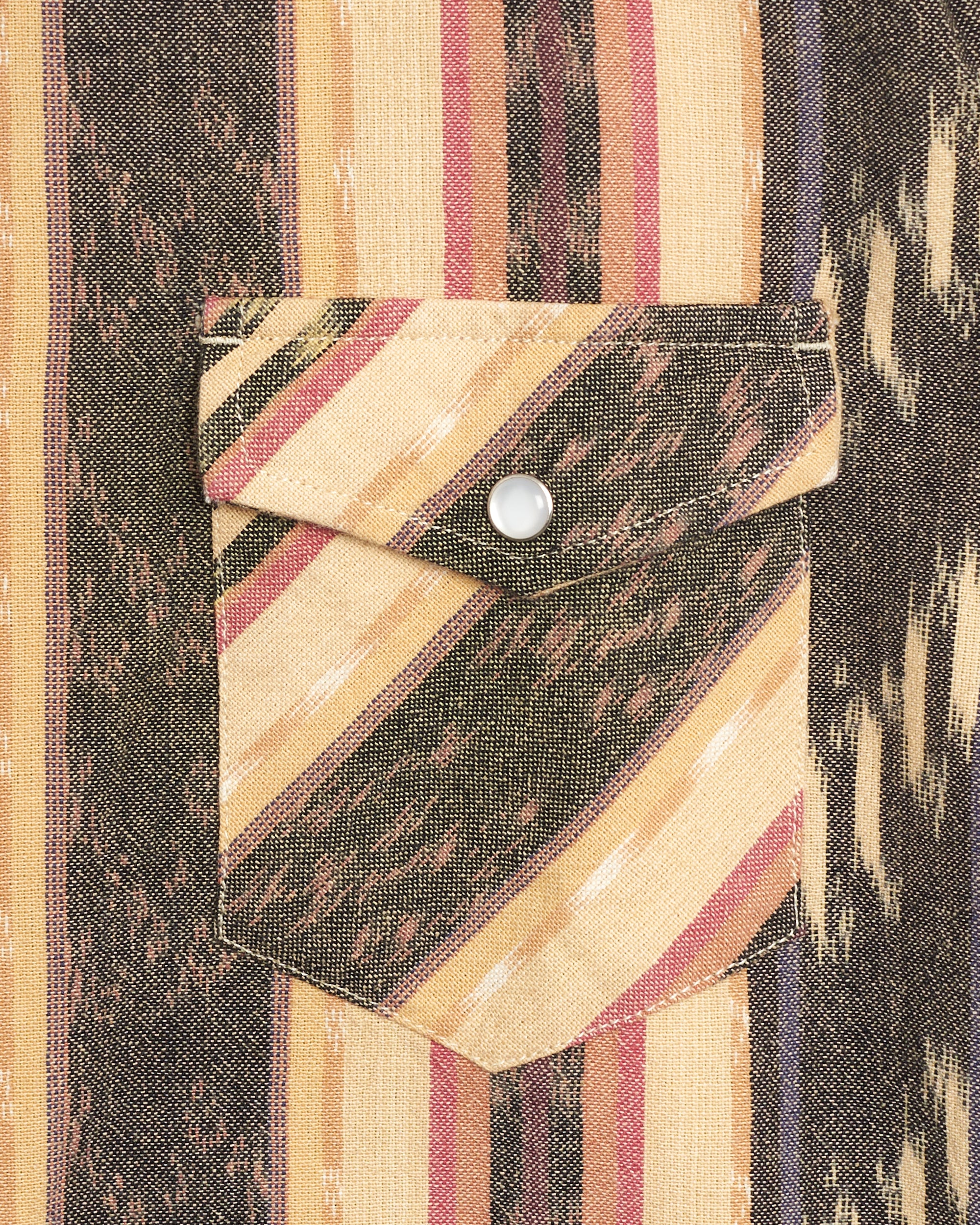 Shirts South2 West8 Western Logo Men's Shirt - QV621-B-Khaki