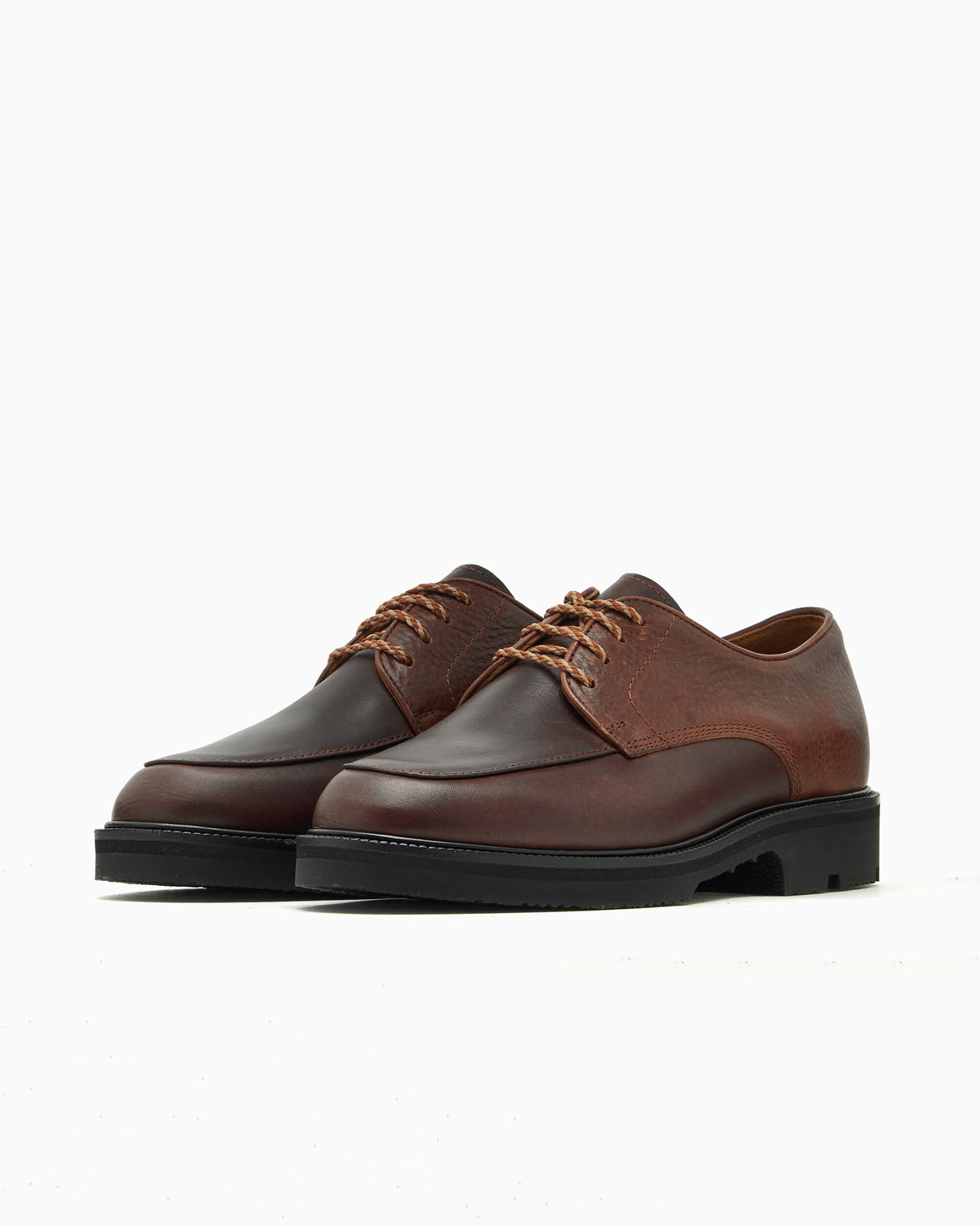 Shoes forét x Pennon 4 Eye Derby Vibram Men's Shoes - F5599-BROWN