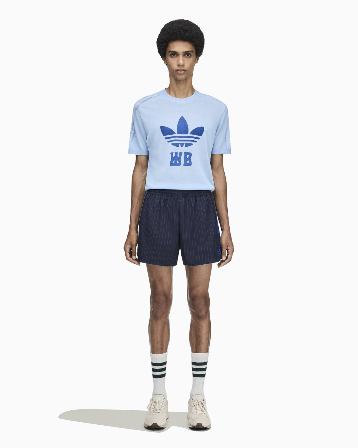 Shorts adidas Originals x Wales Bonner Pinstripe Men's Shorts - HY5020