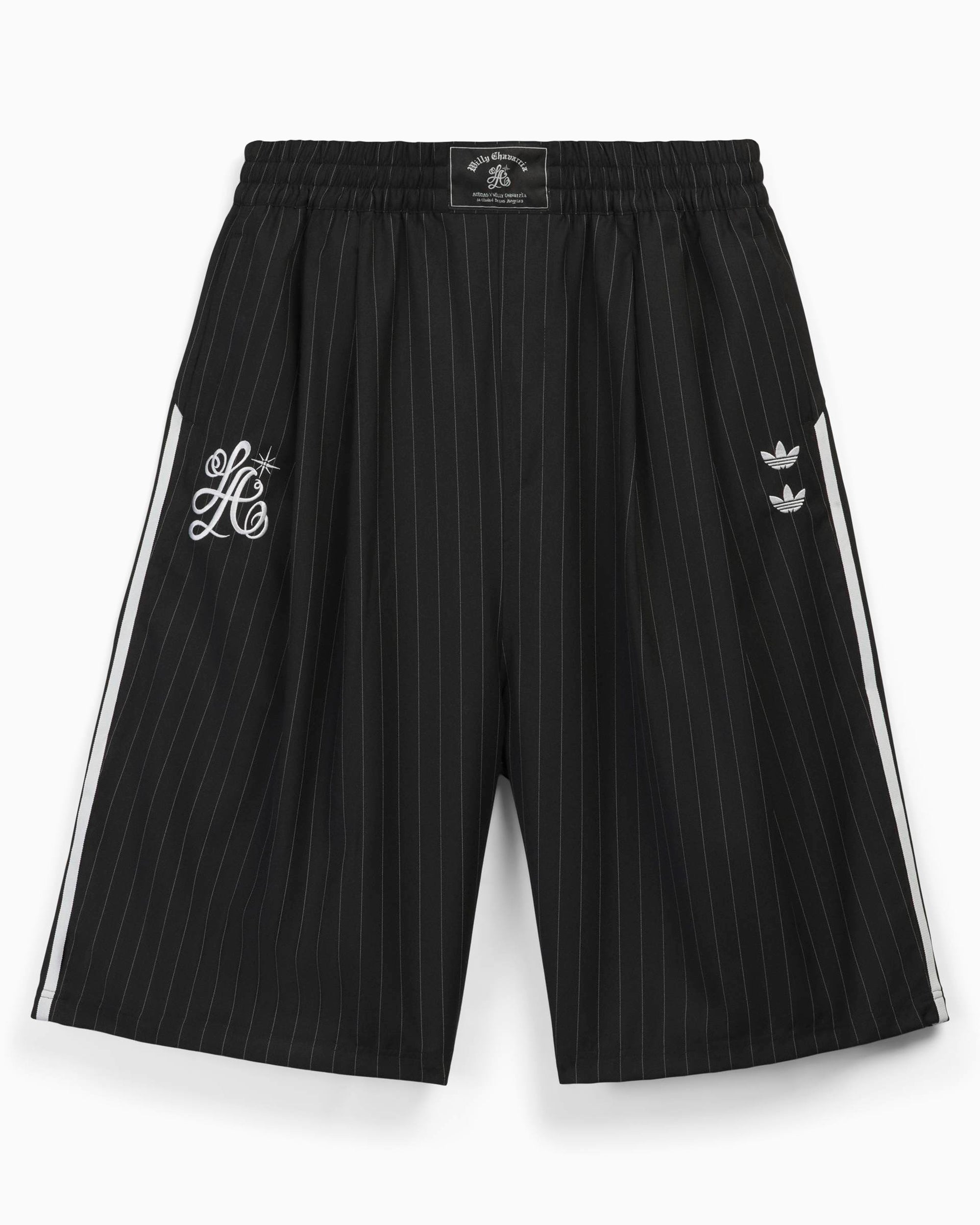 adidas Originals x Willy Chavarria Pinstripe Oversize Korte Broek voor