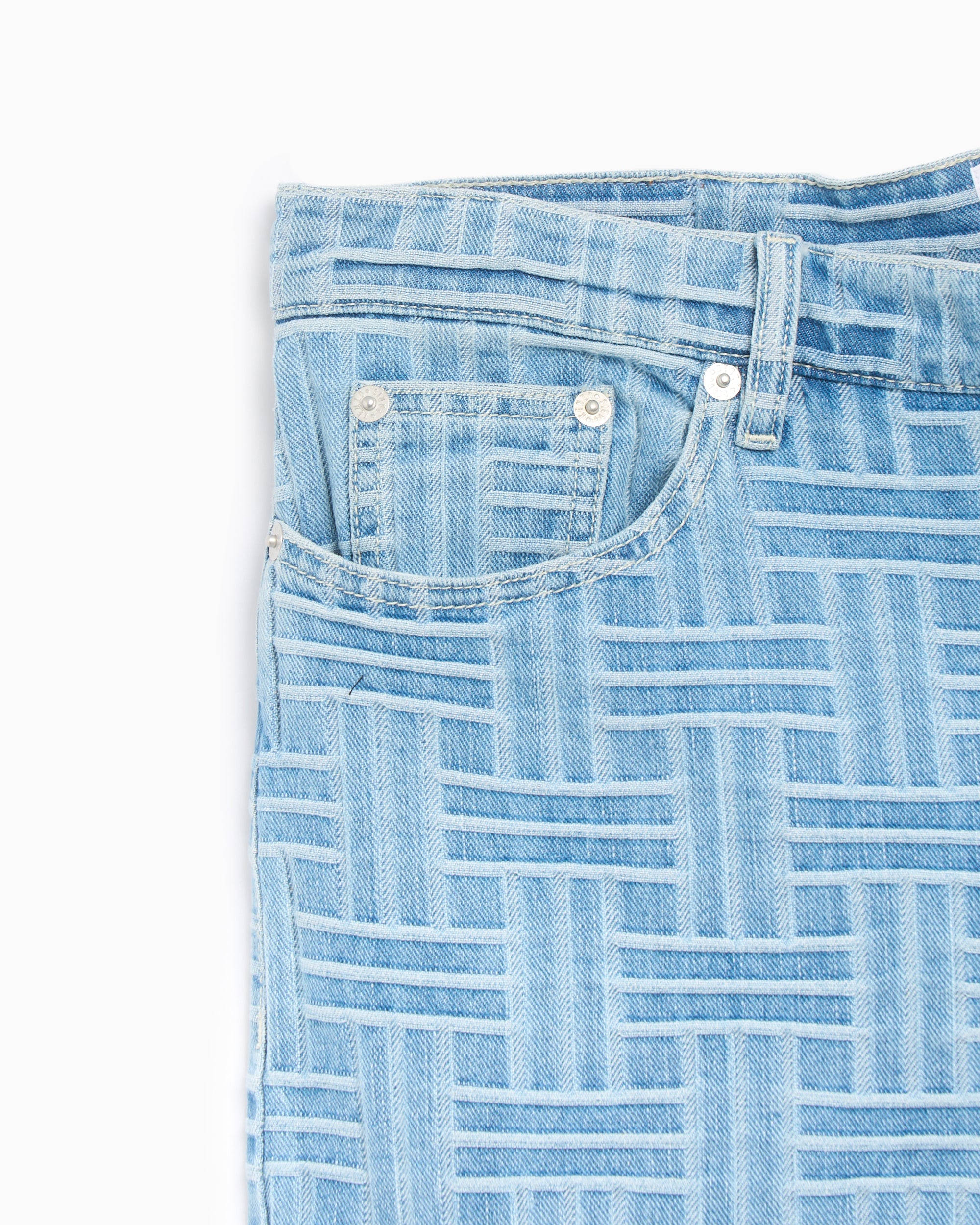 Shorts Kenzo Weave Men's Straight Shorts Straight Men's Shorts - FF55DS3396J4-DB