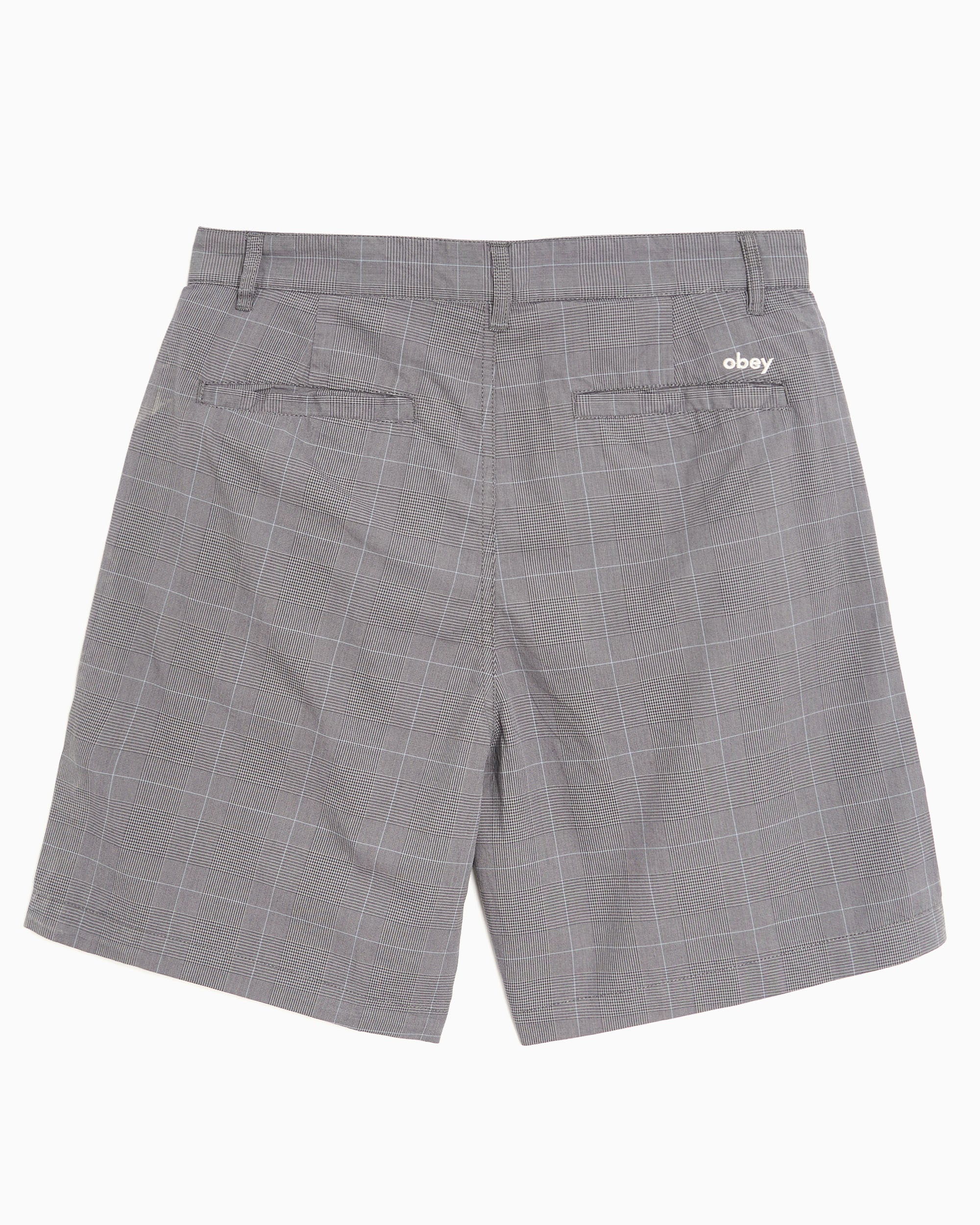 Shorts OBEY Clothing Olivia Checkered Relaxed Women's Chino Pants - 272100060-GRY
